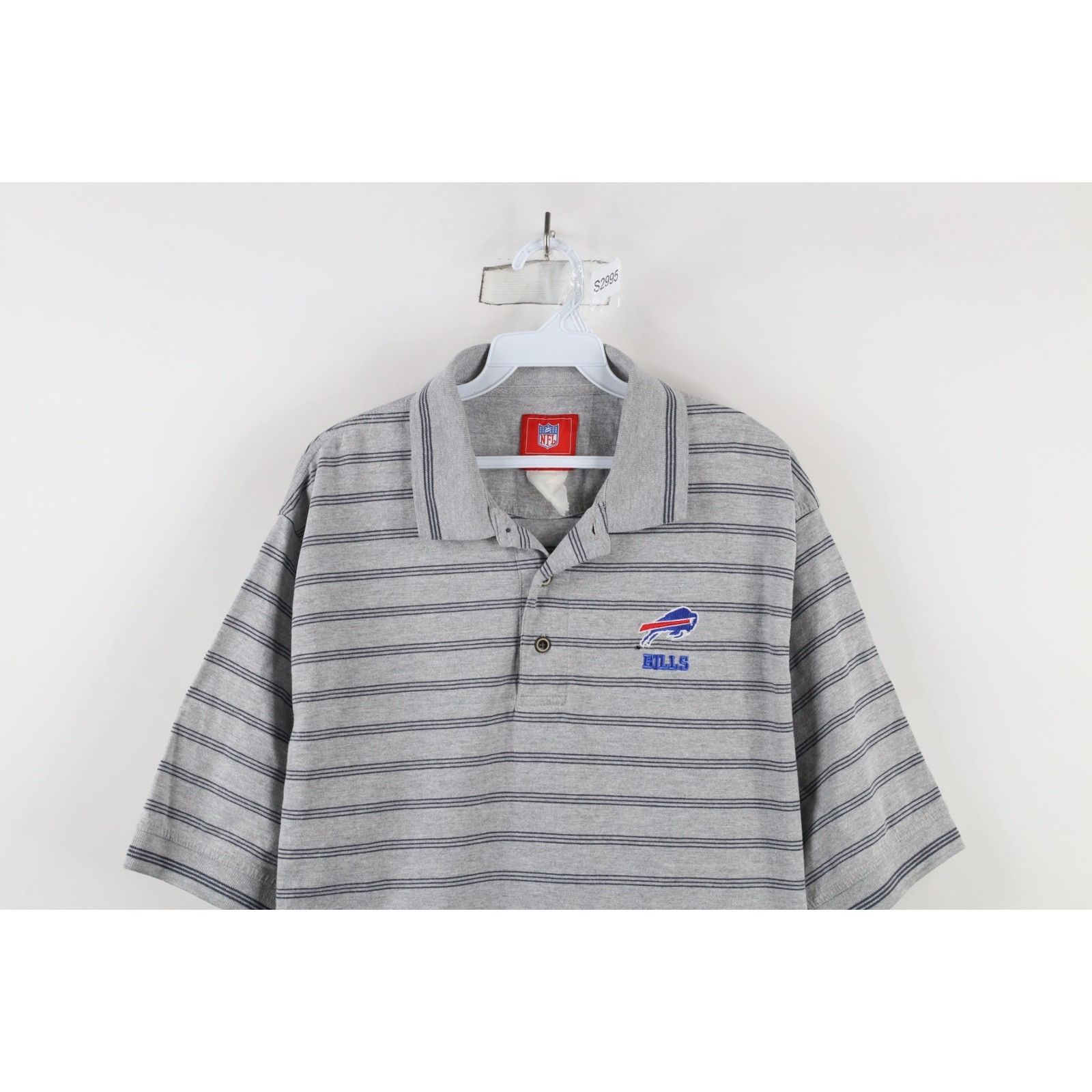 Vintage Vintage NFL Distressed Buffalo Bills Football Polo Size US L / EU 52-54 / 3 - 2 Thumbnail