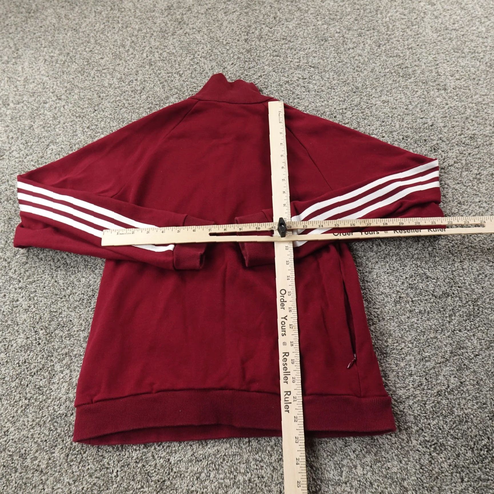 Adidas Adidas Sweatshirt Womens M Red Firebird Trefoil 3 Stripes Pullover 1/4 Zip Train Size M / US 6-8 / IT 42-44 - 7 Thumbnail
