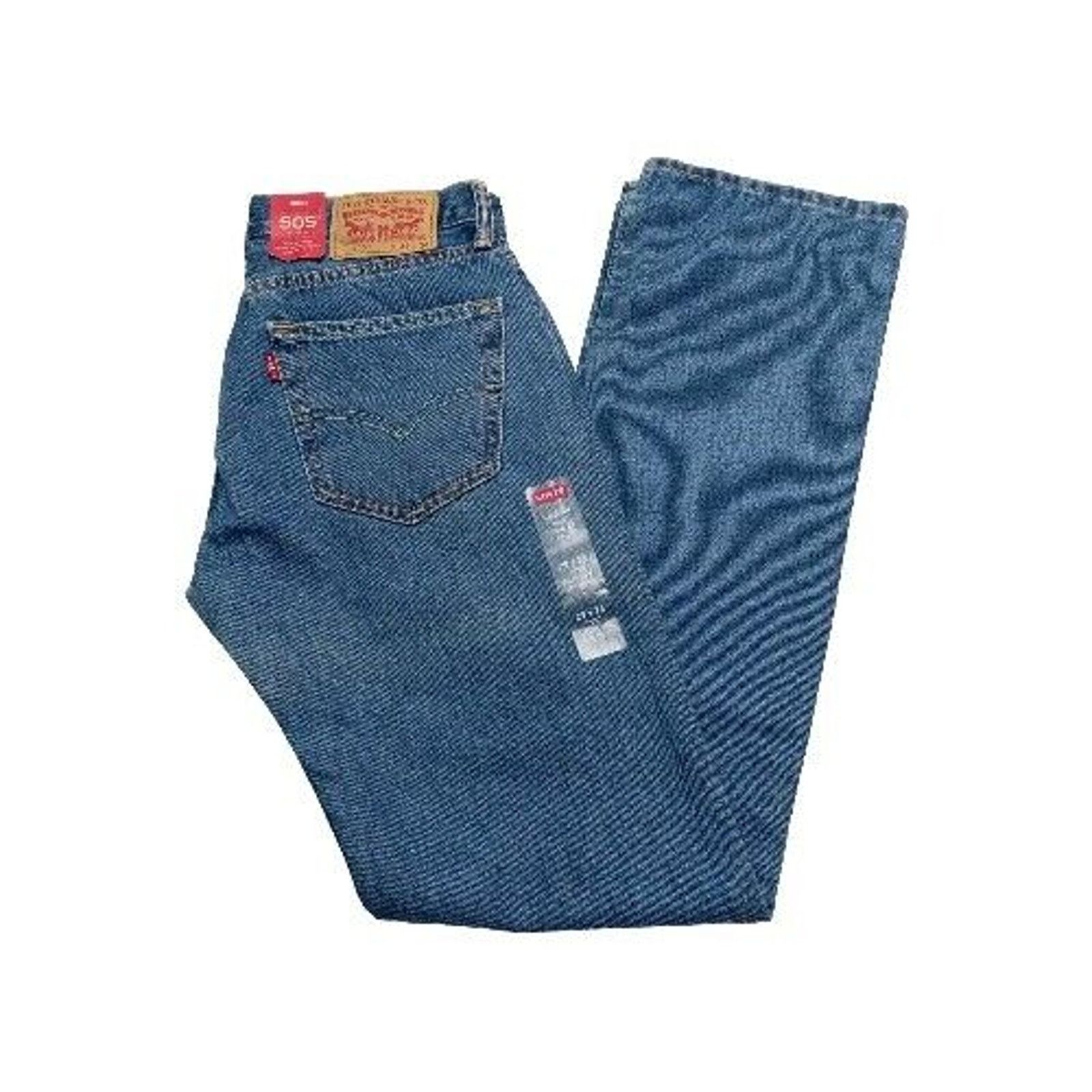 Levi's Levi's 505 Jeans Men's 29x34 Regular Fit Straight Leg Blue Size US 29 - 1 Thumbnail