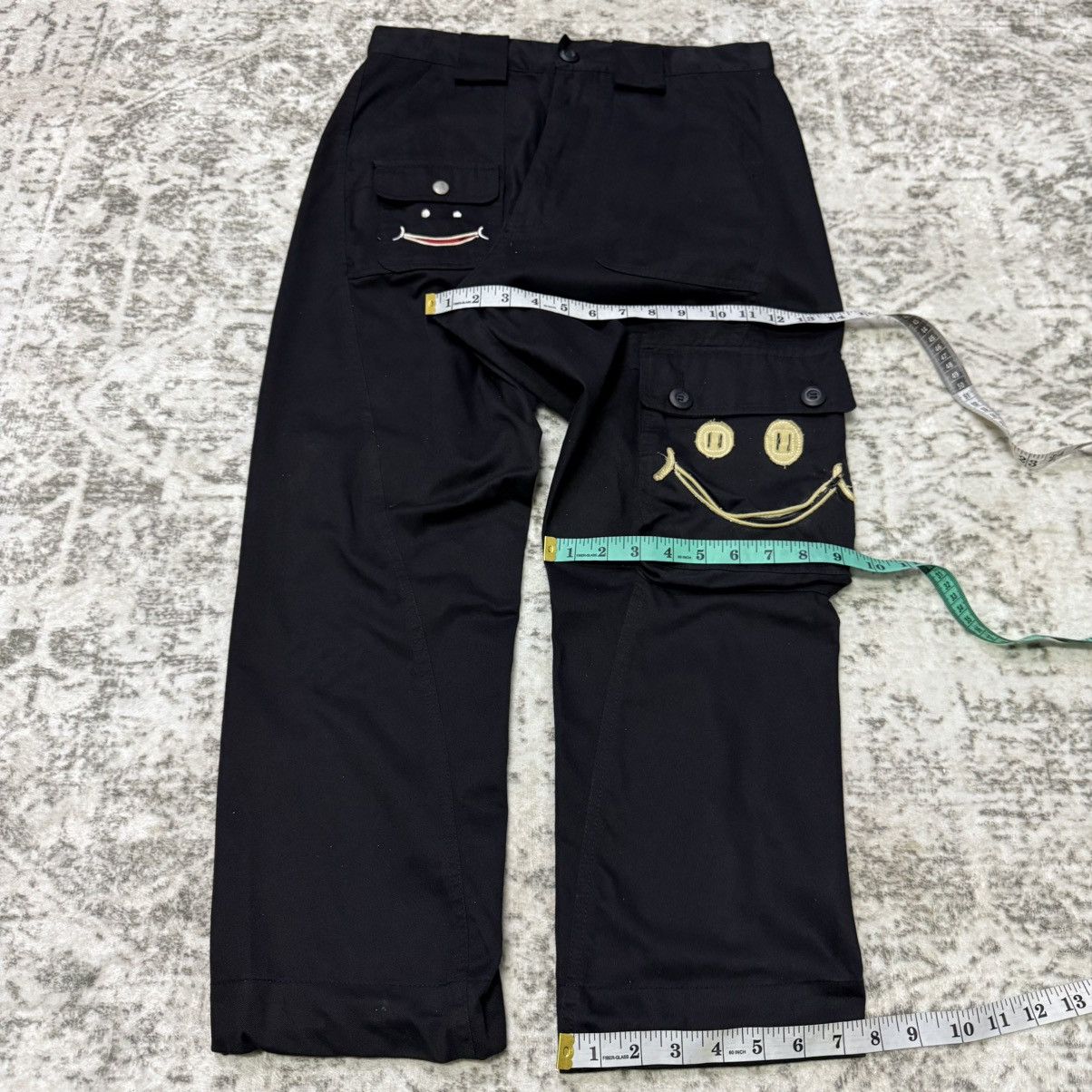 Kapital Upstart Japan Twisted Seam Drop Crotch Smiley Cargo Pants Size US 30 / EU 46 - 10 Thumbnail