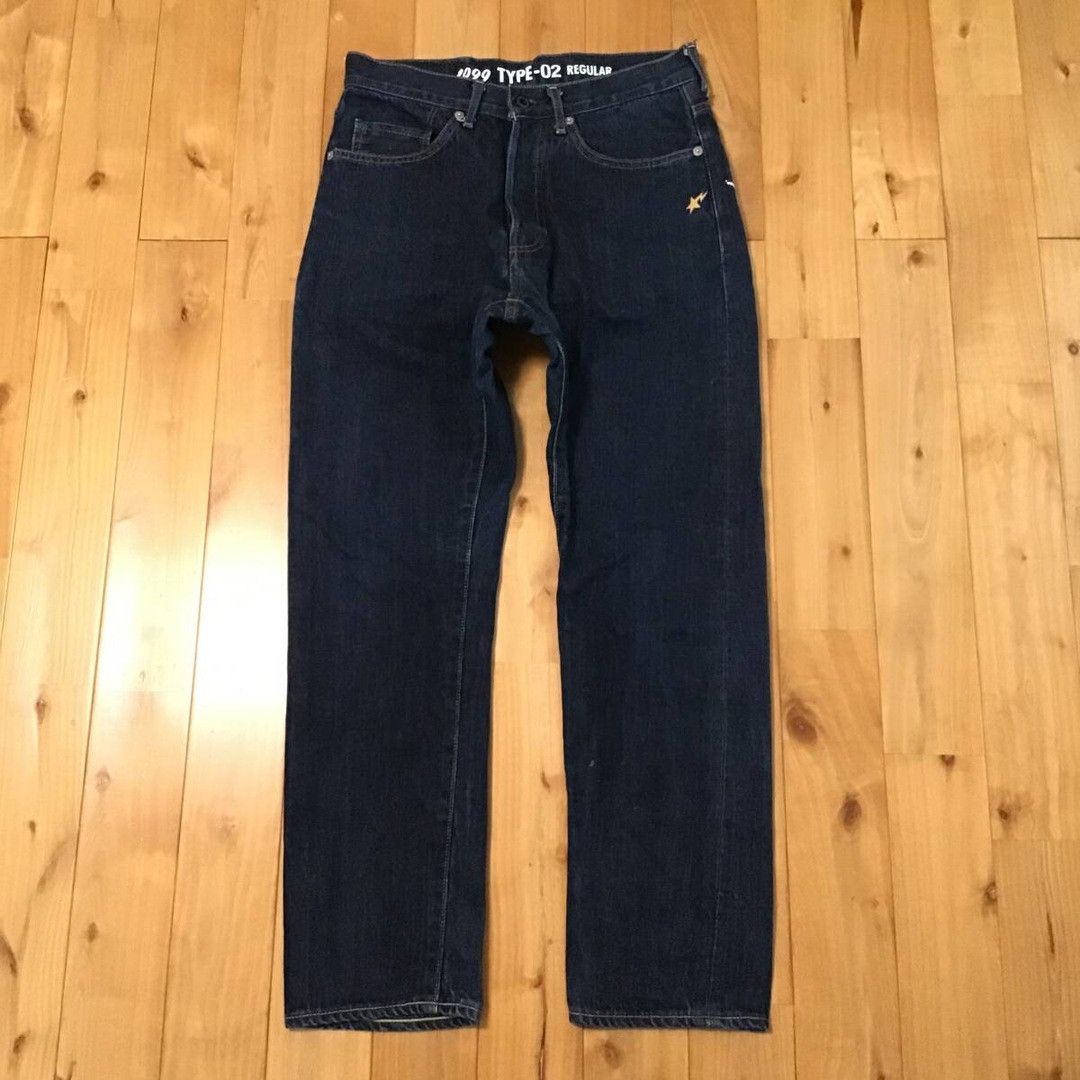 Bape BAPE STA APE HEAD Denim Pants a bathing ape star ★size S Size US 30 / EU 46 - 2 Thumbnail