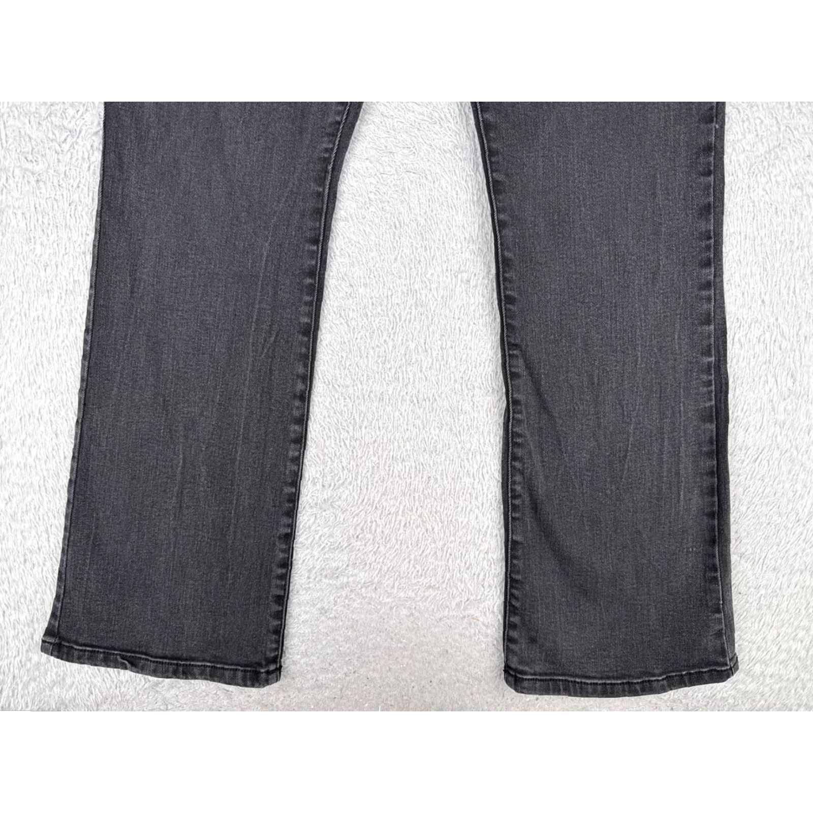 Vintage St. Johns Bay Jeans Womens 14 Black Denim Bootcut Mid Rise Cotton Blend 32x30 Size 36" / US 14 / IT 50 - 2 Thumbnail