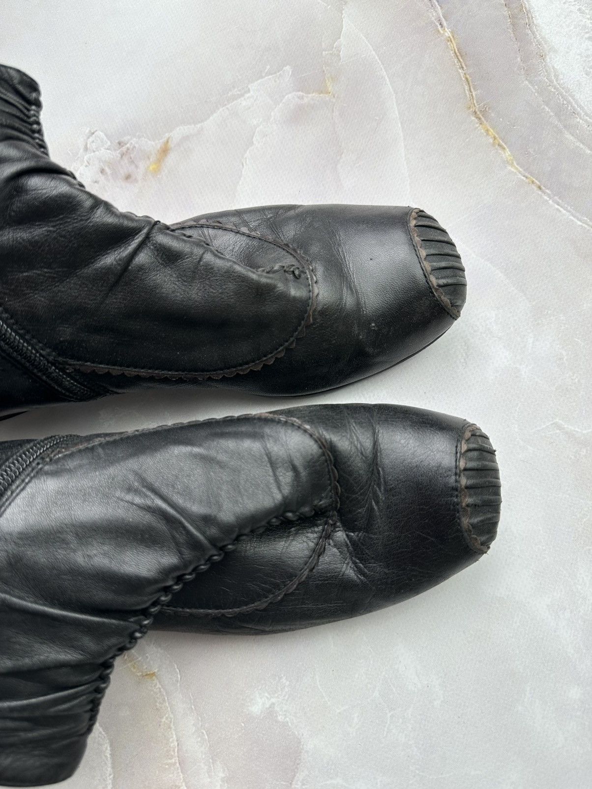 Japanese Brand Vintage Leather Boots (E1) Size US 7 / IT 37 - 2 Thumbnail