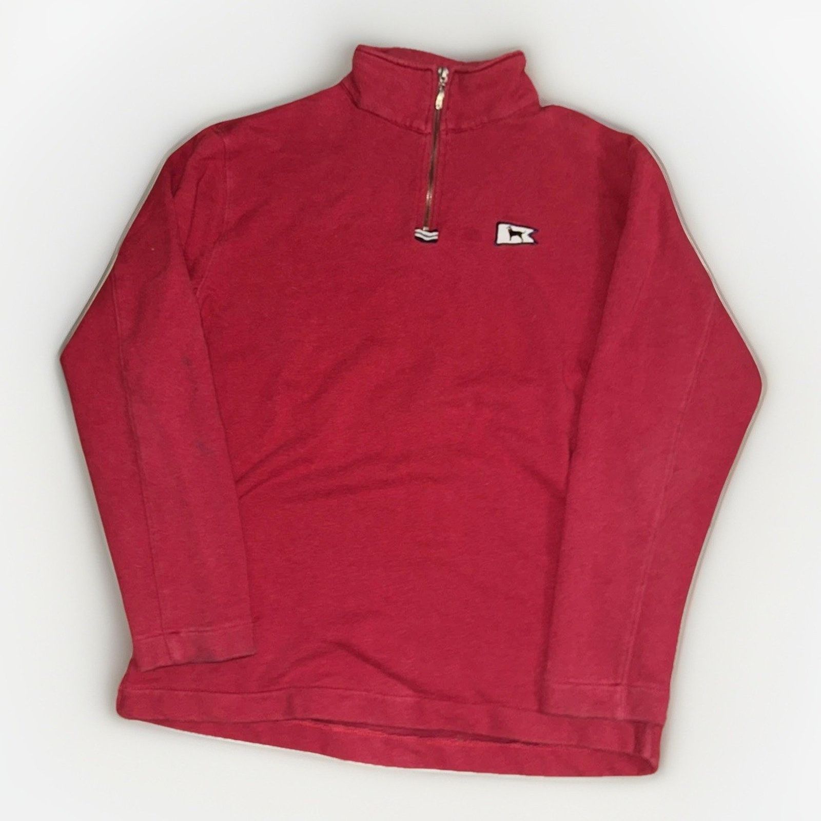 Nantucket × Polo Ralph Lauren × Vintage The Black Dog Quarter Zip Pullover Sweatshirt L 23x28 Size US L / EU 52-54 / 3 - 1 Thumbnail