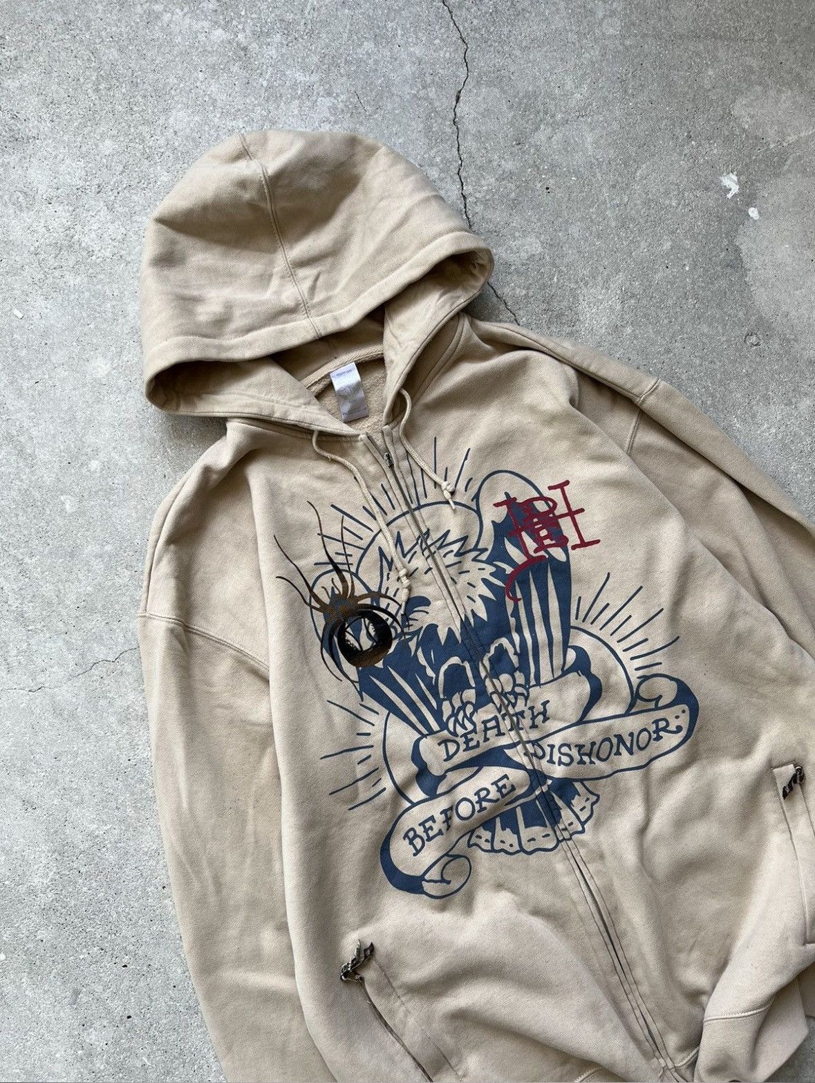 Ed Hardy Vintage Ed Hardy Graphic Hoodie Size US XL / EU 56 / 4 - 4 Thumbnail