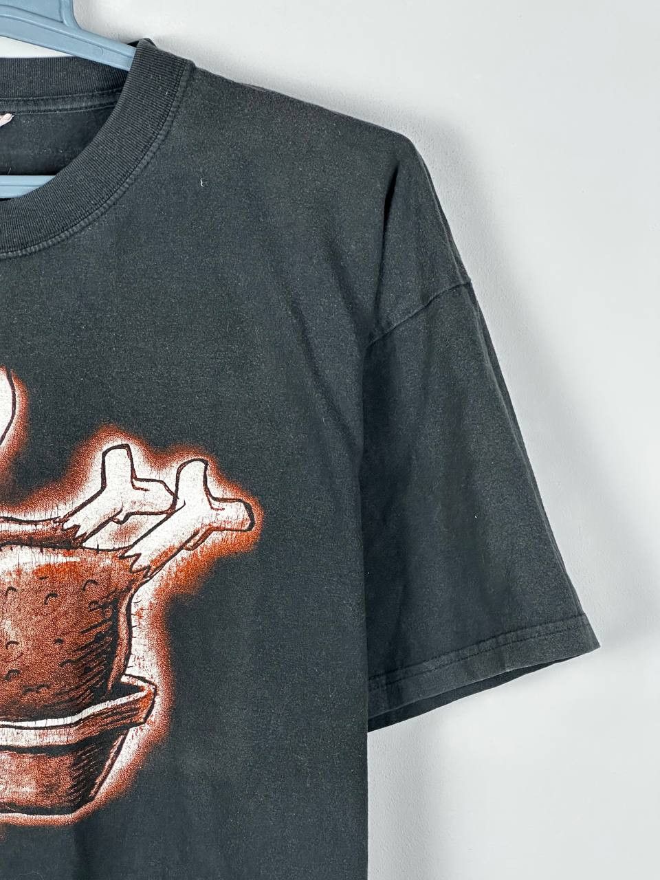 Vintage Vintage 90s Funky Chicken Humour T Shirt Faded Size US XL / EU 56 / 4 - 6 Thumbnail