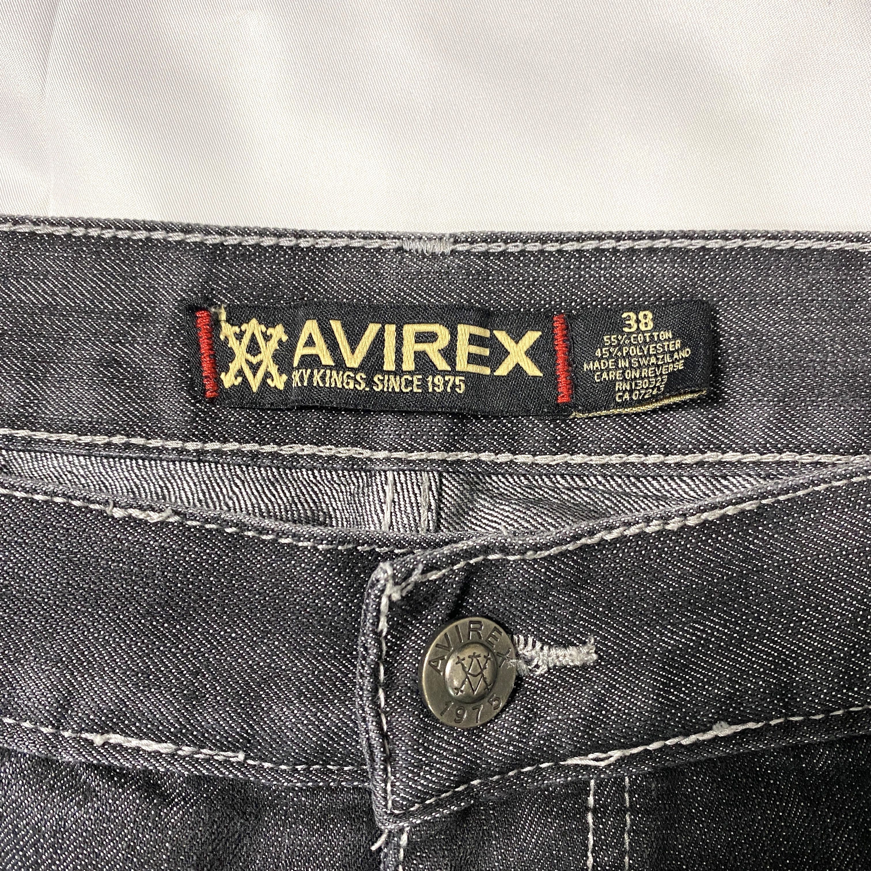 Avirex Avirex Y2K Black Charcoal Denim Shorts 38 Vintage Size US 38 / EU 54 - 3 Thumbnail