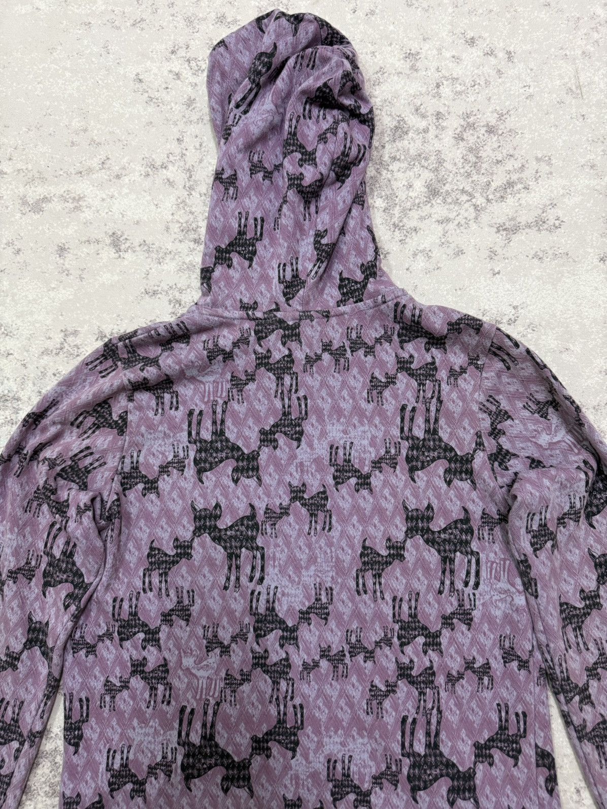 Uniqlo Ivanahelsinki Uniqlo Black Cat Patern Zipper Sweater Hoodie Size US S / EU 44-46 / 1 - 9 Thumbnail