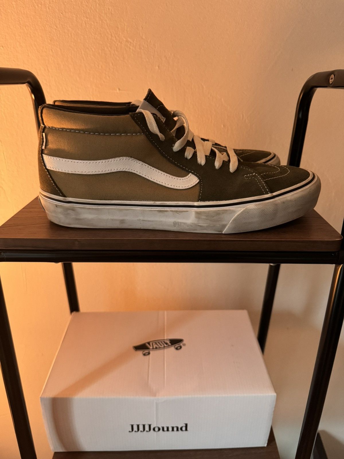JJJJound × Vans Jjjjound Vans Sk8 Mid Size US 11.5 / EU 44-45 - 1 Thumbnail
