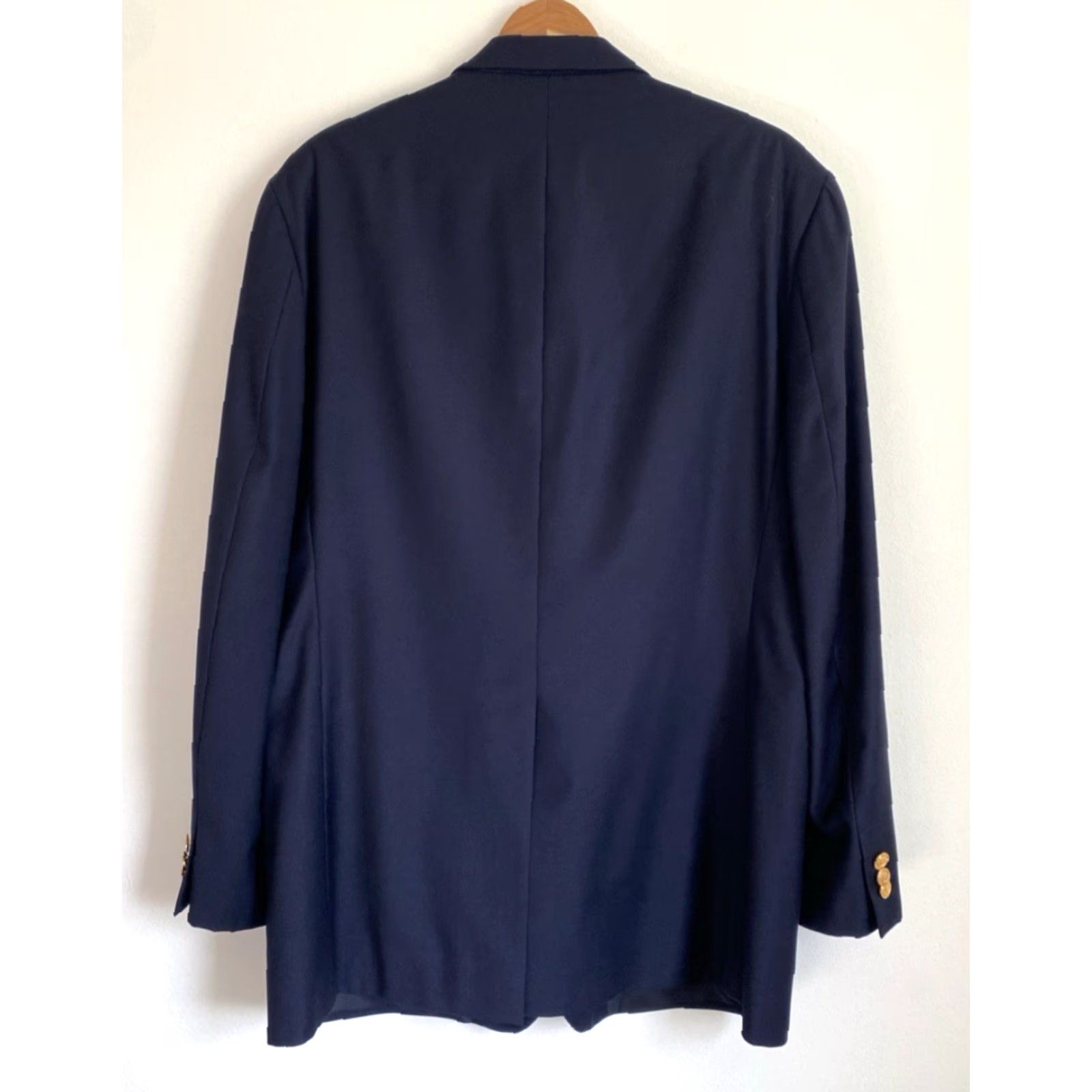 Ralph Lauren Lauren Ralph Lauren Men's Blazer Wool Navy 42 L Two-Button 100% Wool Classic Preppy Vintage Womens? Size 42R - 2 Thumbnail