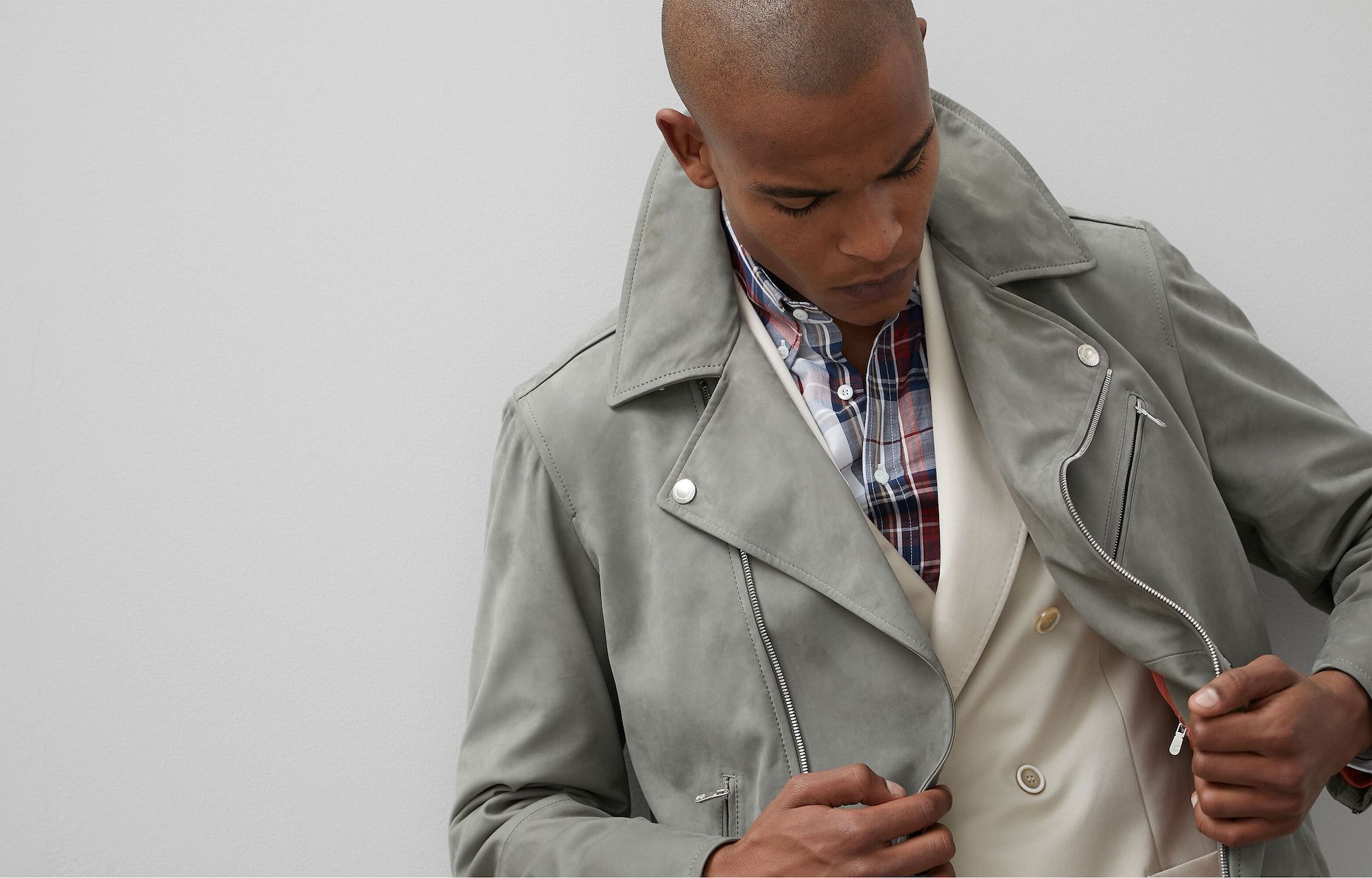 Brunello Cucinelli Fits 48-50, Effortless Cool $8,700 CUCINELLI Sage Biker Size US XS / EU 42 / 0 - 7 Thumbnail