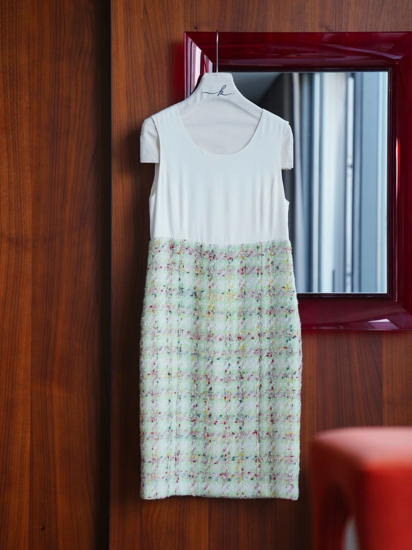 Chanel Chanel Vintage Silk Wool Tweed Panelled Dress FR40 Size M / US 6-8 / IT 42-44 - 6 Thumbnail
