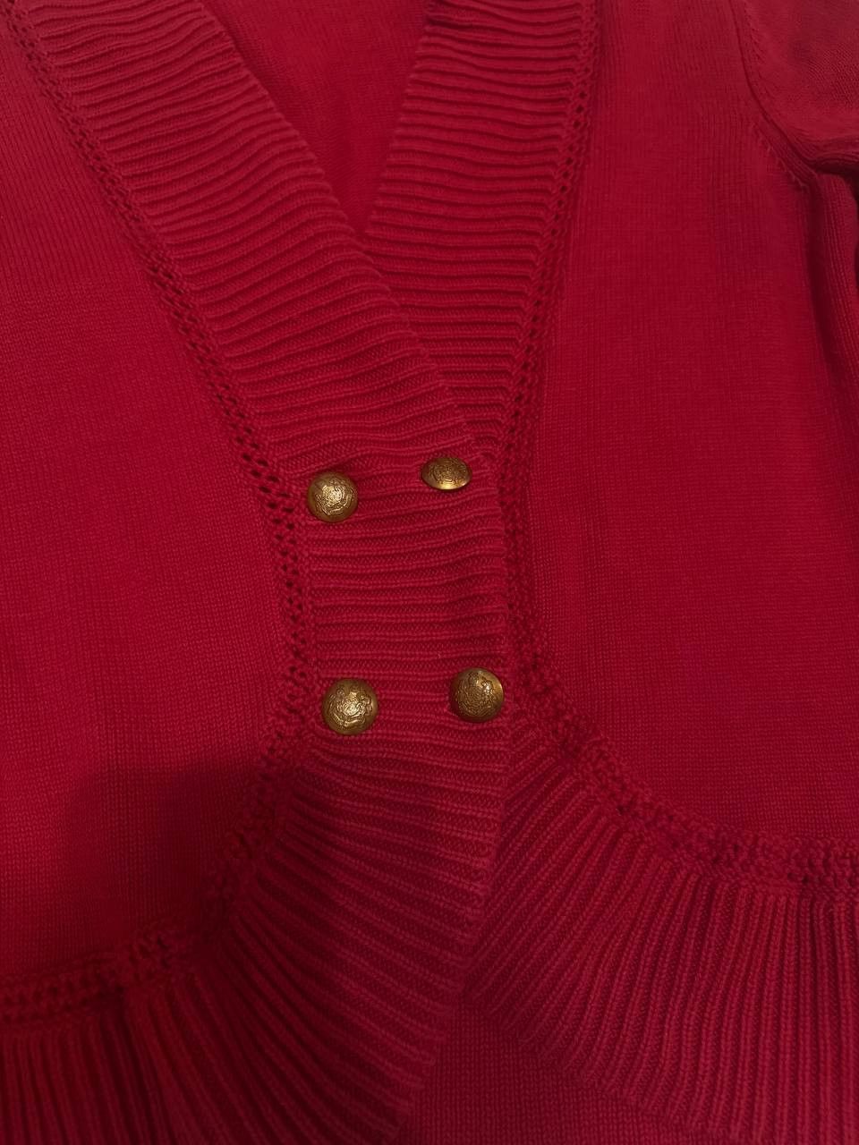 Lauren Ralph Lauren Lauren Ralph Lauren Mock Neck Cardigan Sweater Red Size M Size M / US 6-8 / IT 42-44 - 4 Thumbnail