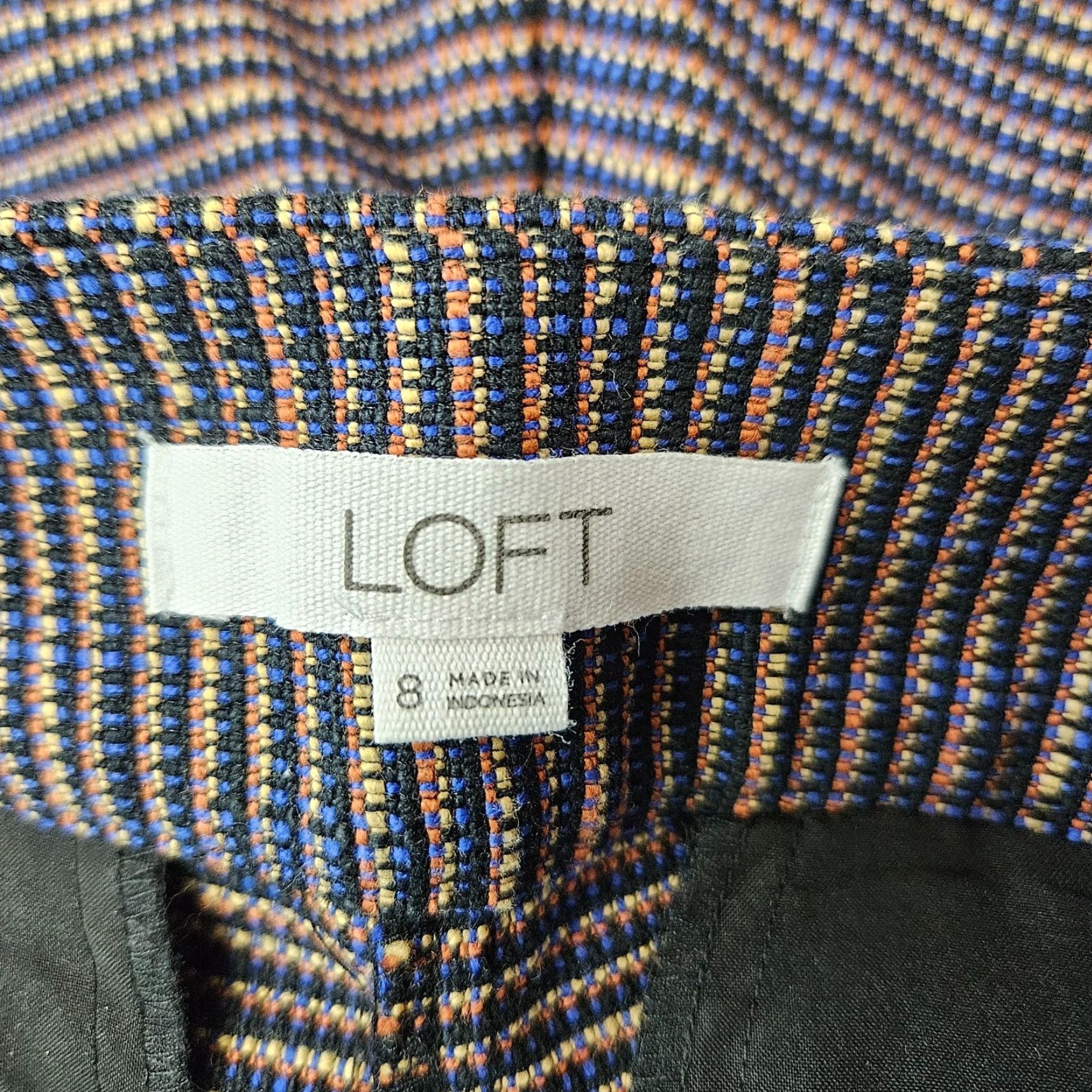 Loft LOFT Riviera short Women 8 Blue Mid Rise Cotton Blend Chino Flat Front Zip Size 30" / US 8 / IT 44 - 3 Thumbnail
