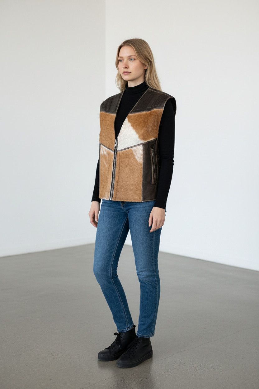 Other Custom-made Vest with Real cow leather Size US M / EU 48-50 / 2 - 2 Thumbnail