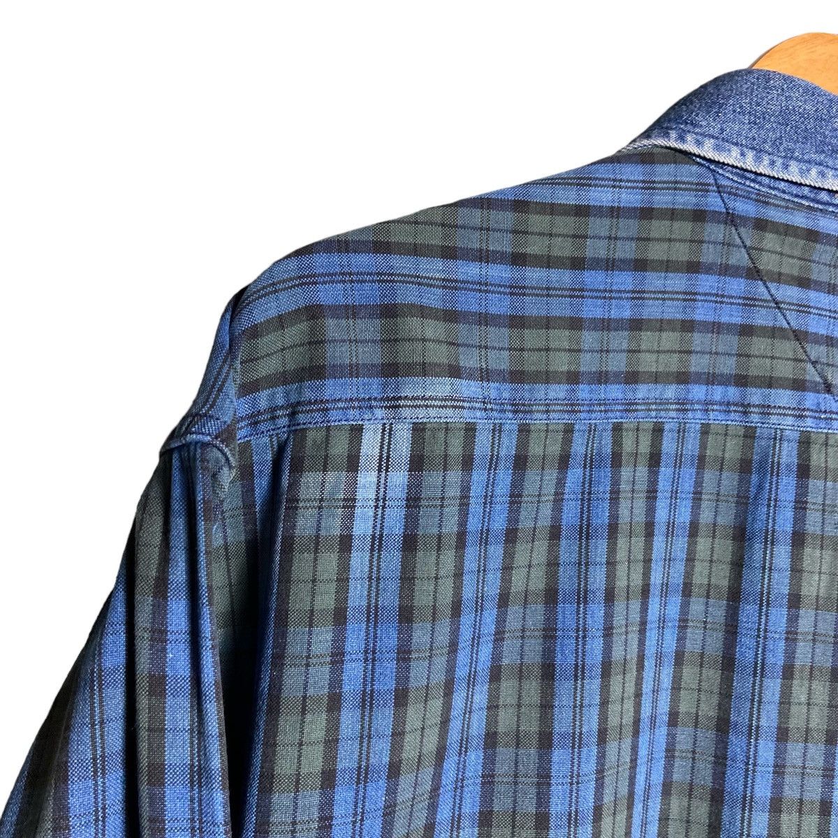 Tommy Hilfiger × Vintage Vintage 90s Tommy Hilfiger Jeans Flannel Jeans Collar Shirt Size US L / EU 52-54 / 3 - 12 Thumbnail