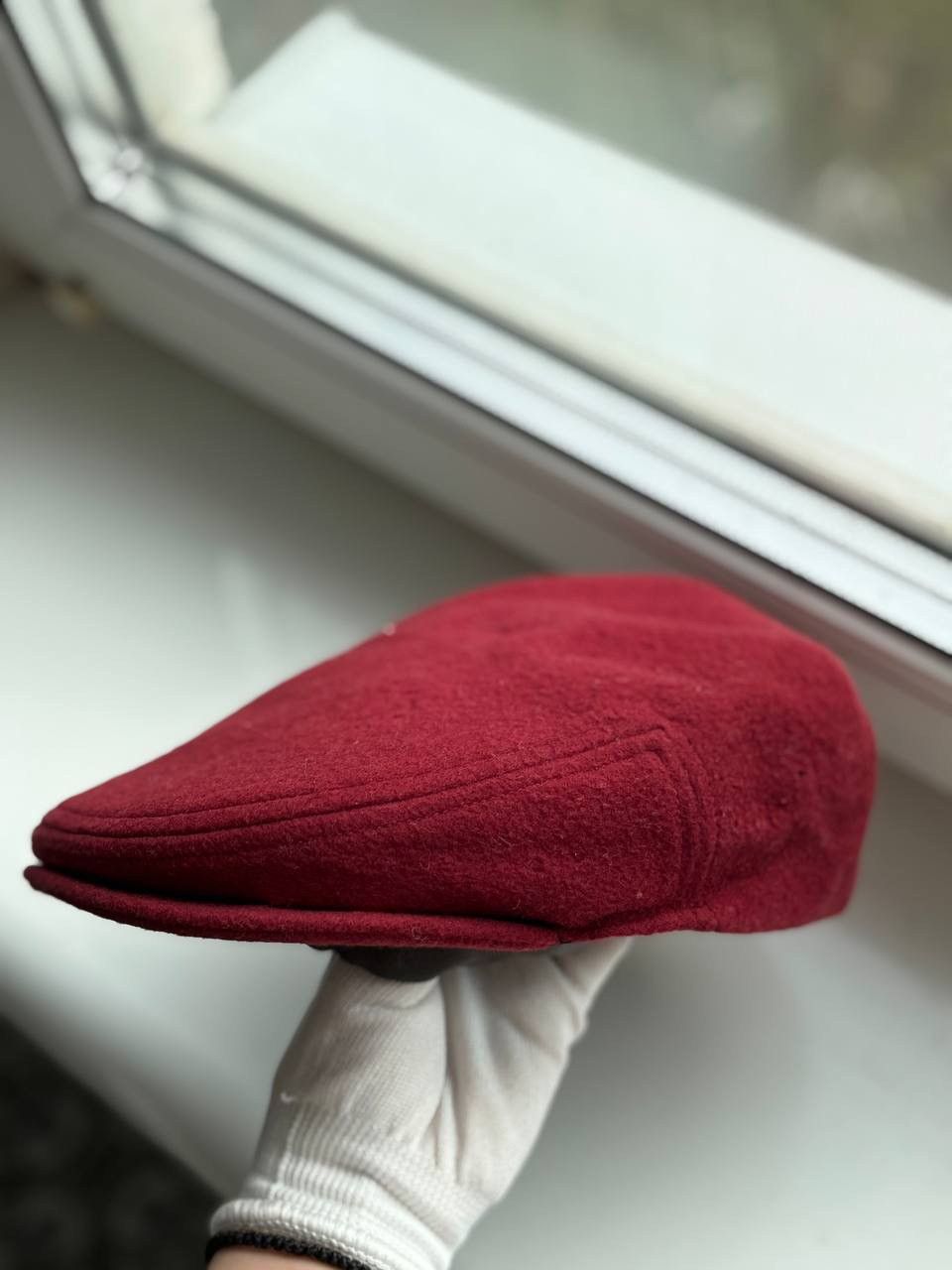 Burberry Burberry Men’s Red Vintage flat cap wool 90’s Size ONE SIZE - 3 Thumbnail