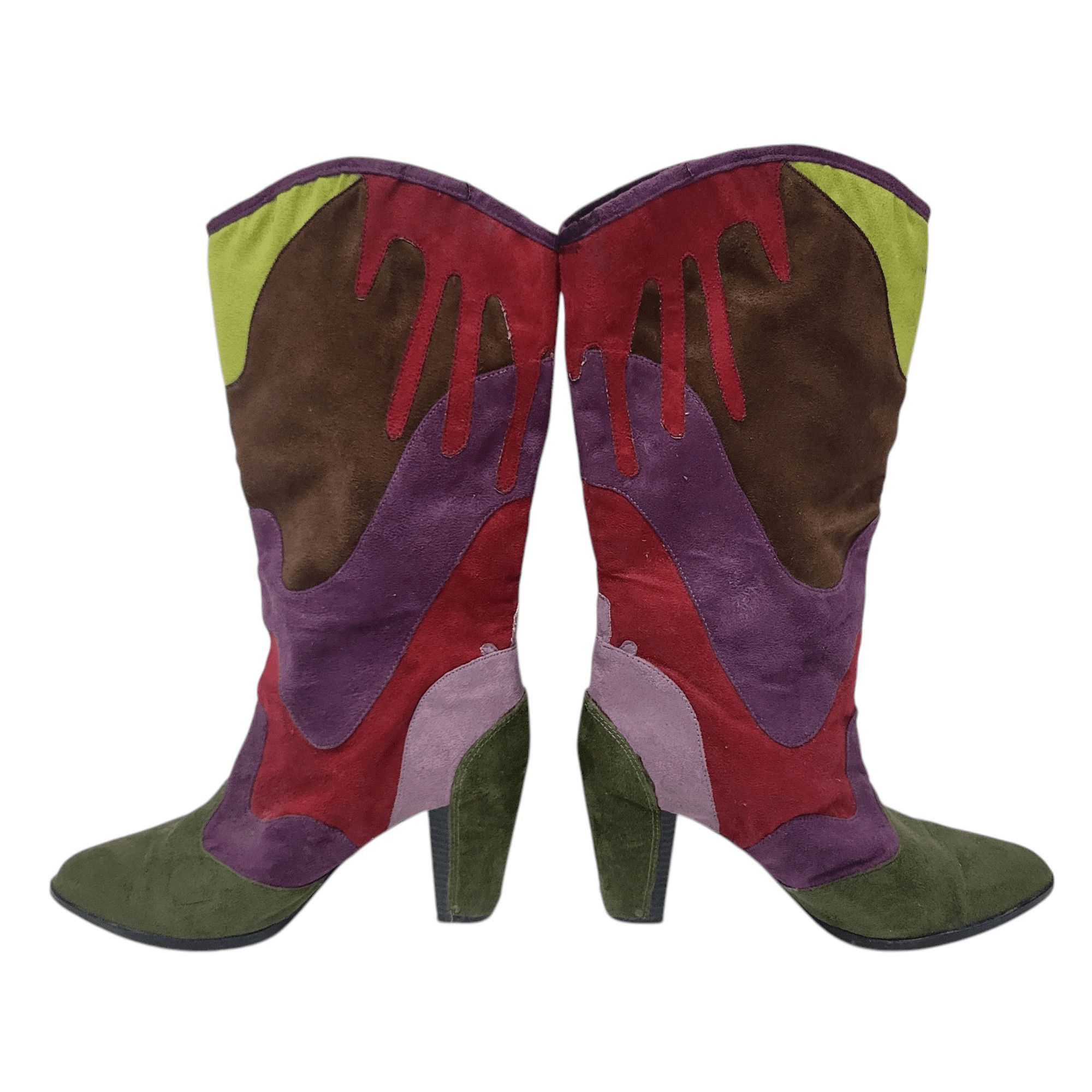 Other Michael Antonio Faux-Suede Geometric Boots Size 7.5 Women's Size US 7.5 / IT 37.5 - 6 Thumbnail