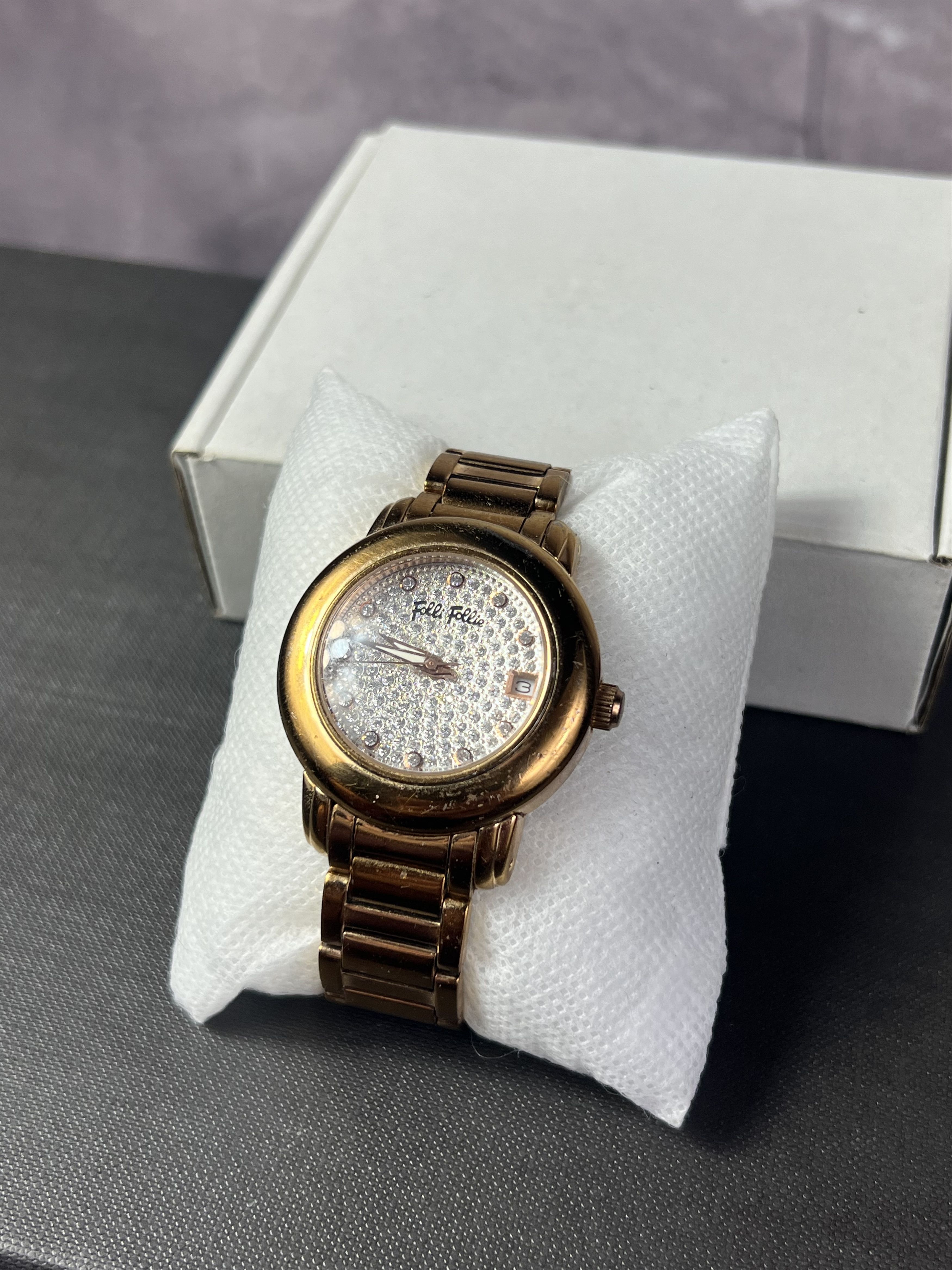 Hysteric Glamour × Vintage Glamour Minimalistic Rhinestones Folli Follie Bracelet Watch Size ONE SIZE - 1 Thumbnail