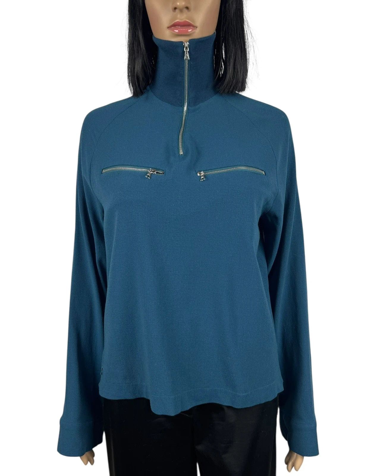 Lacoste Lacoste Wool Collared Jumper 1/4 Zip Women size 36 Size S / US 4 / IT 40 - 2 Thumbnail