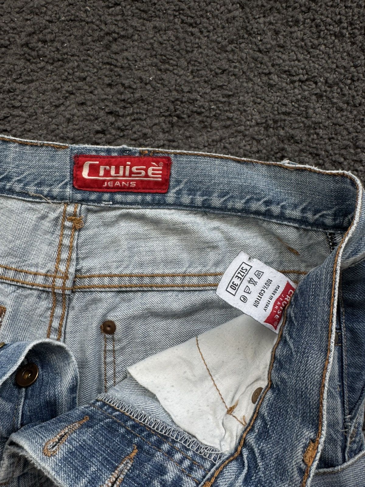 Japanese Brand × Vintage Double waist vintage denim pants Size US 30 / EU 46 - 6 Thumbnail