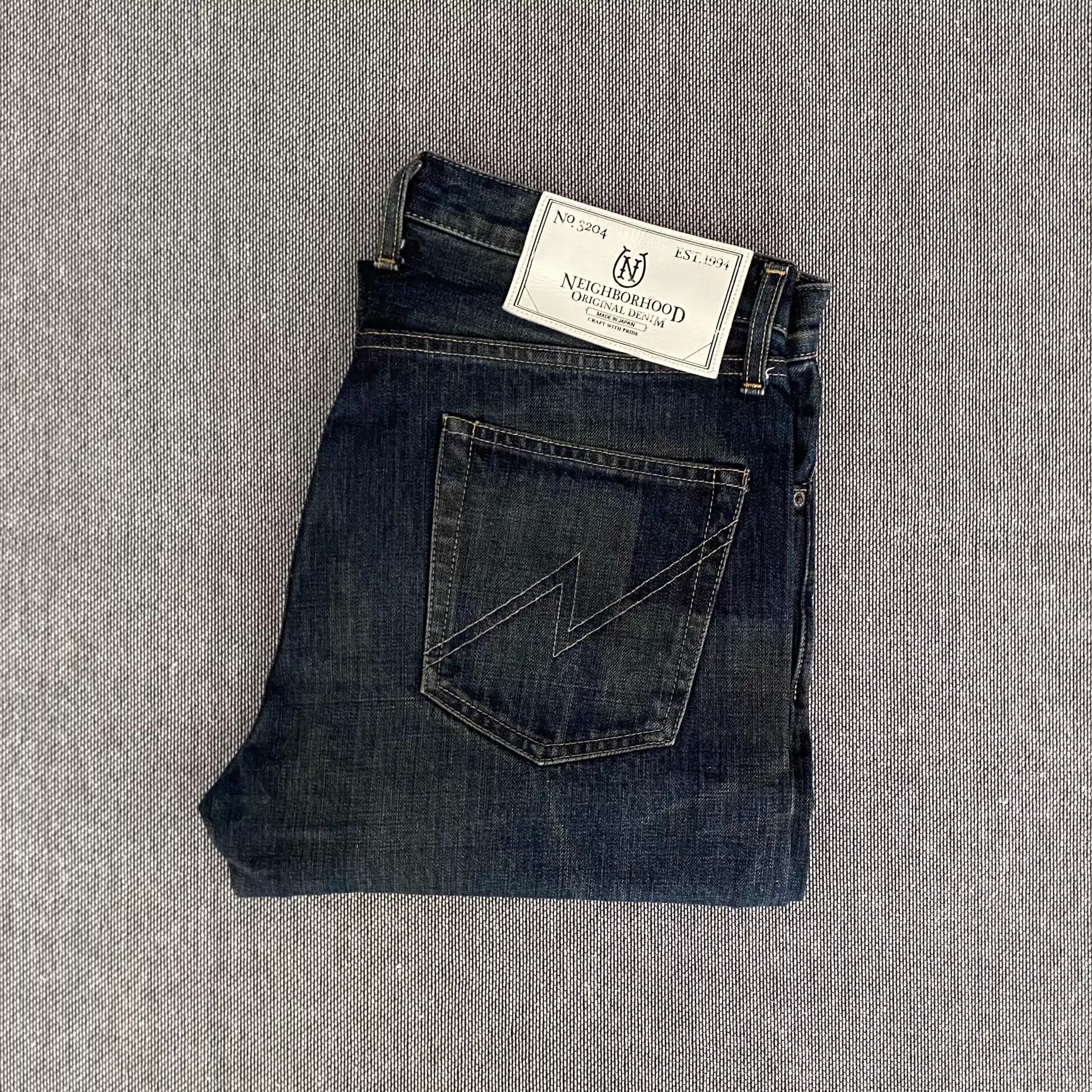 Neighborhood Neighborhood 15ss Mid Straight Blue Denim Jean L Size US 34 / EU 50 - 1 Thumbnail