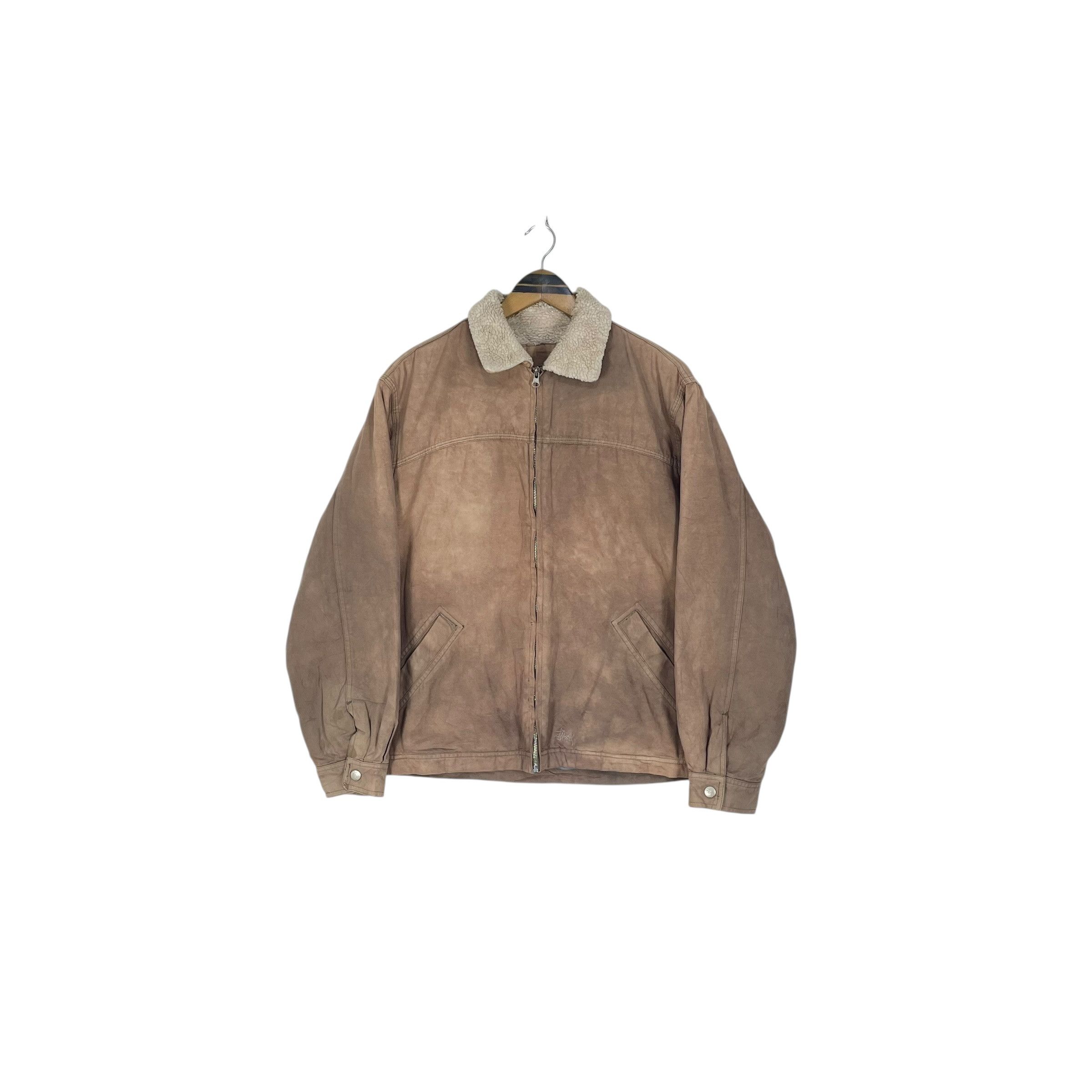 Stussy Vintage Stussy Duck Canvas Sherpa Work Jacket Size US S / EU 44-46 / 1 - 2 Thumbnail