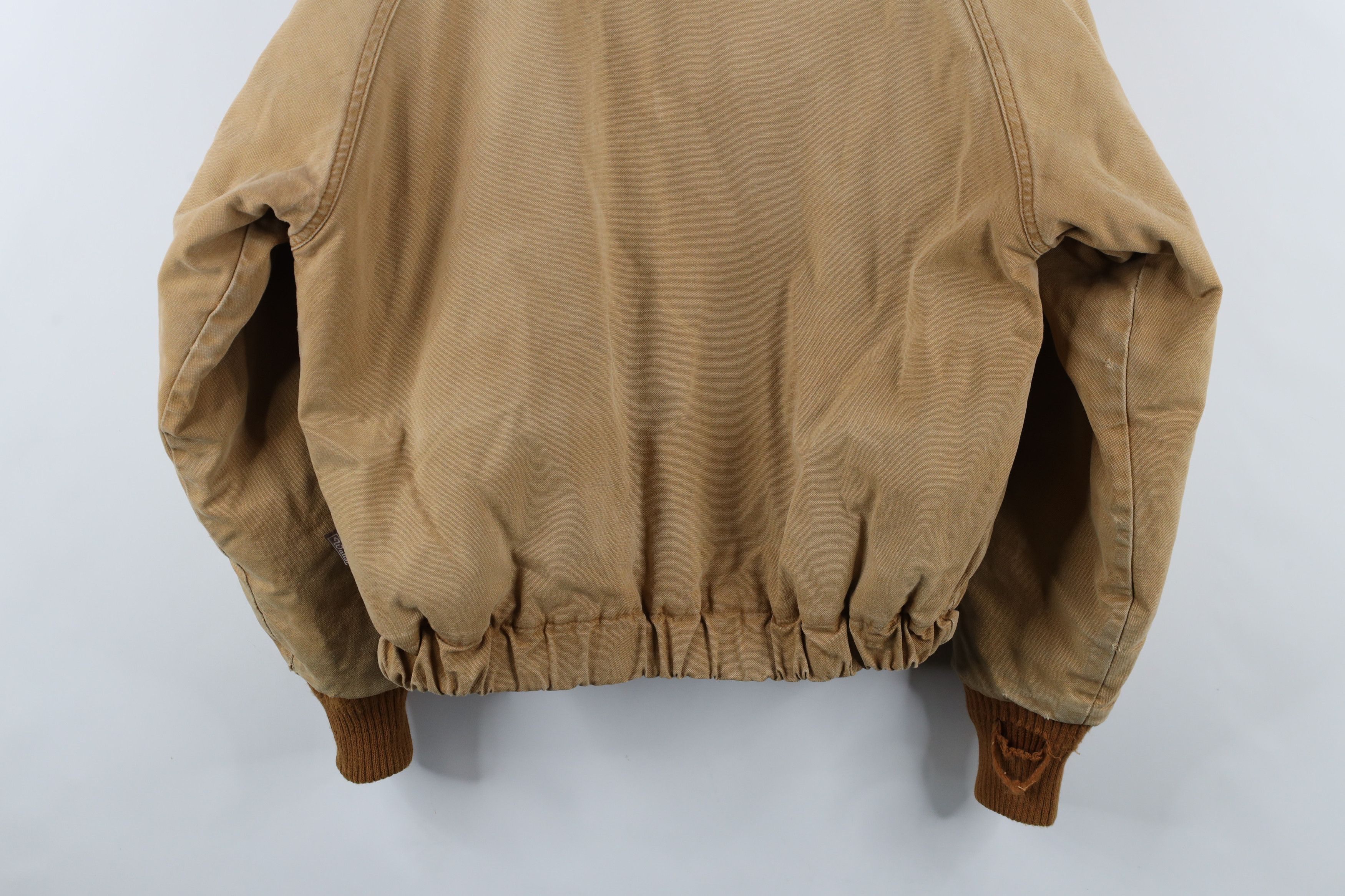 Vintage × Walls Vintage 90s Walls Canvas Bomber Jacket Duck Brown USA Size US XL / EU 56 / 4 - 19 Thumbnail