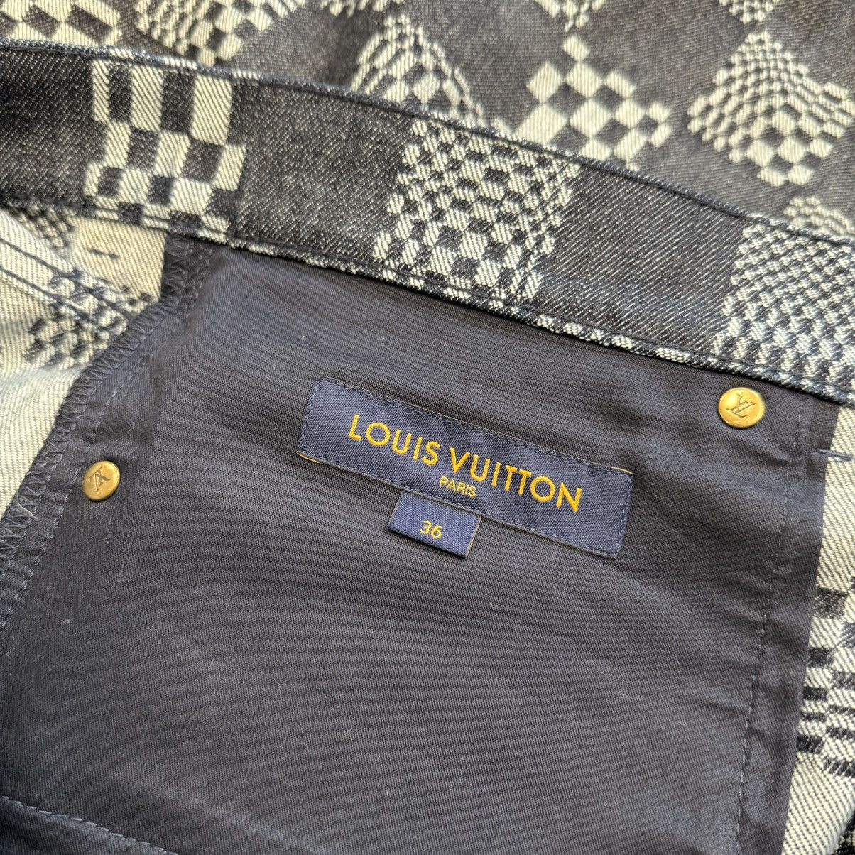Louis Vuitton Louis Vuitton Distorted Damier Denim Jacket And Pants Set Size US L / EU 52-54 / 3 - 15 Thumbnail