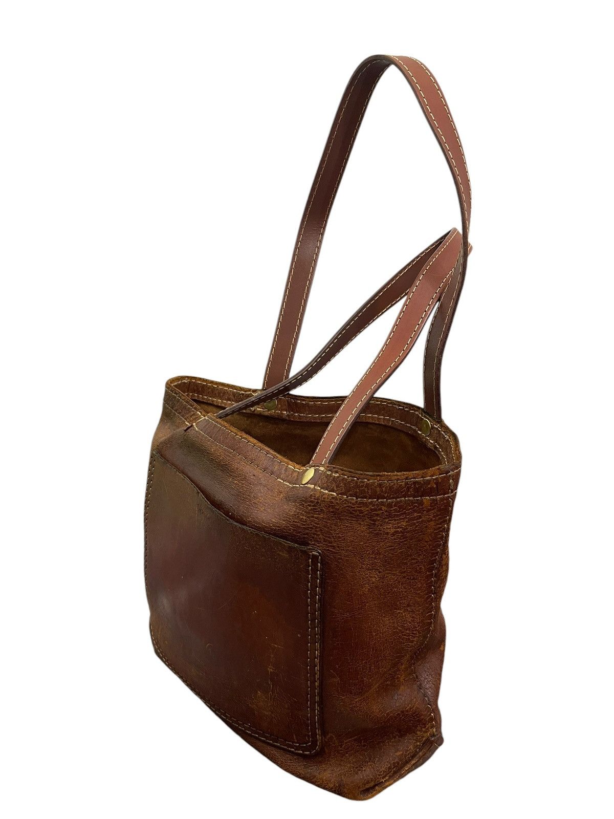 Genuine Leather Full Leather Patina Unknown Tote Shoulder Bag 1🟩0 Size ONE SIZE - 5 Thumbnail