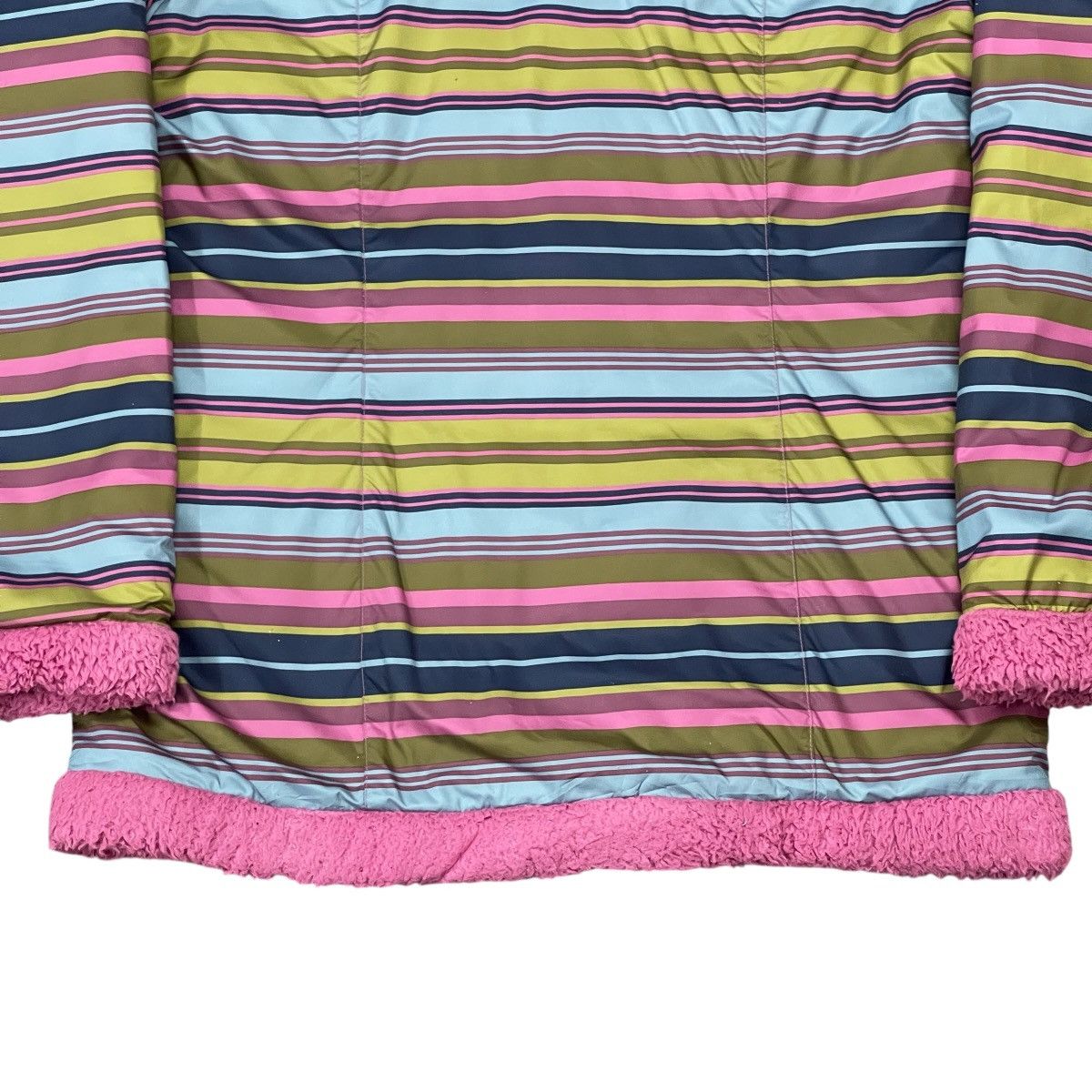 Patagonia Patagonia Reversible Striped Sherpa Fleece Puffer Jacket Size L / US 10 / IT 46 - 11 Thumbnail