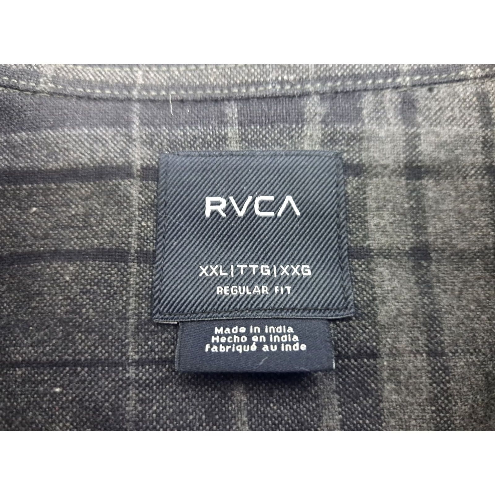 RVCA RVCA Jacket Full Zip Regular Black/Grey Striped 2XL Men Size US XXL / EU 58 / 5 - 2 Thumbnail