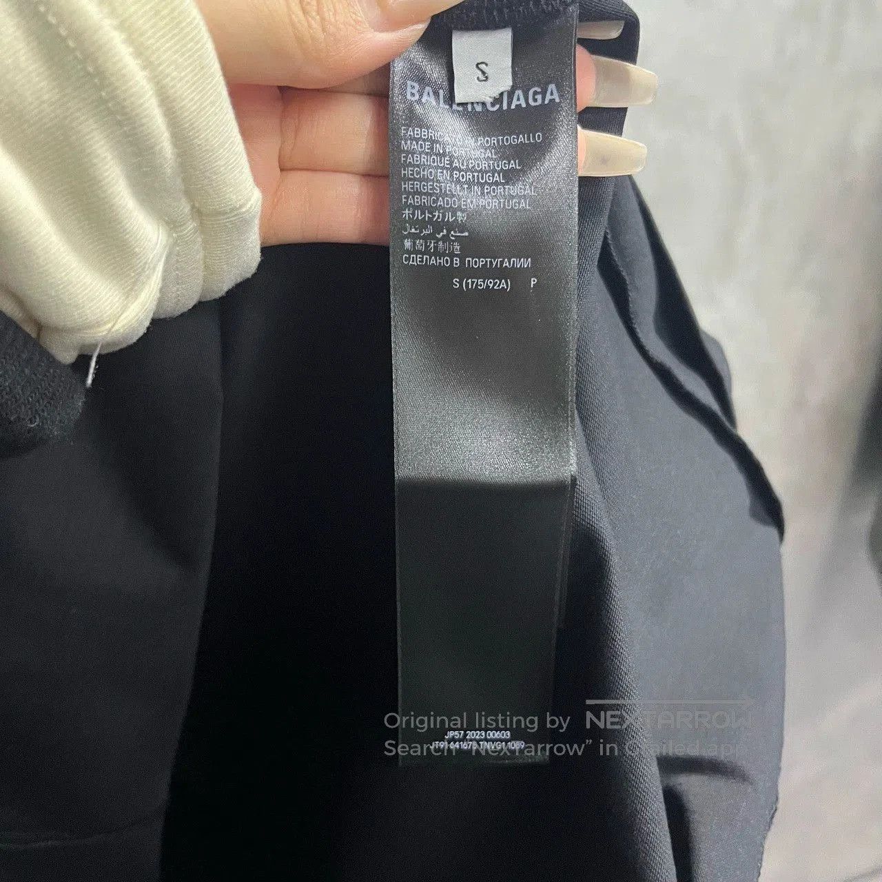 Balenciaga Balenciaga Black Logo Print Short Sleeve T-Shirt. Size US S / EU 44-46 / 1 - 3 Thumbnail