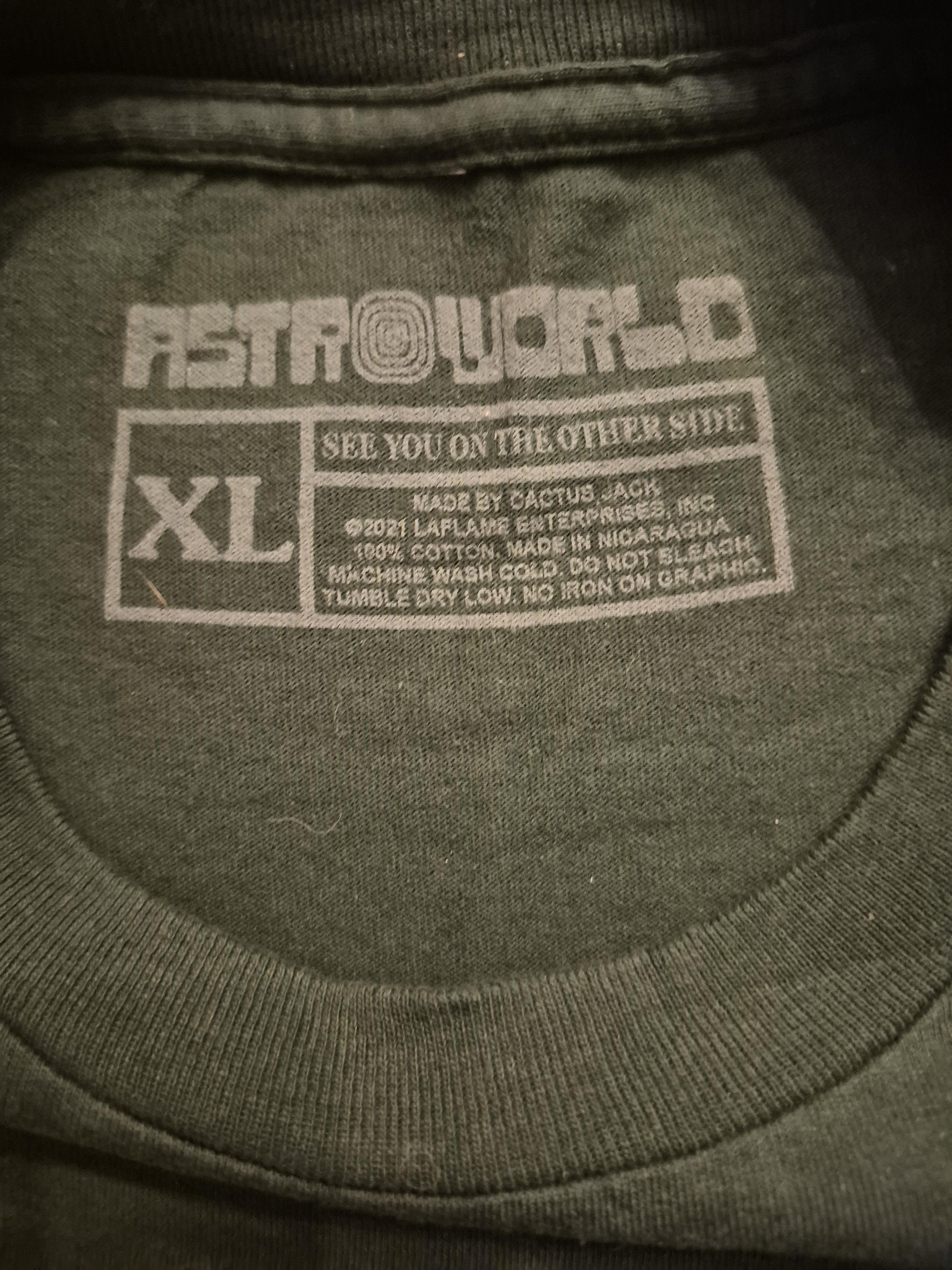 Travis Scott Travis Scott AstroWorld Green Tour Tee Size XL Size US XL / EU 56 / 4 - 4 Thumbnail