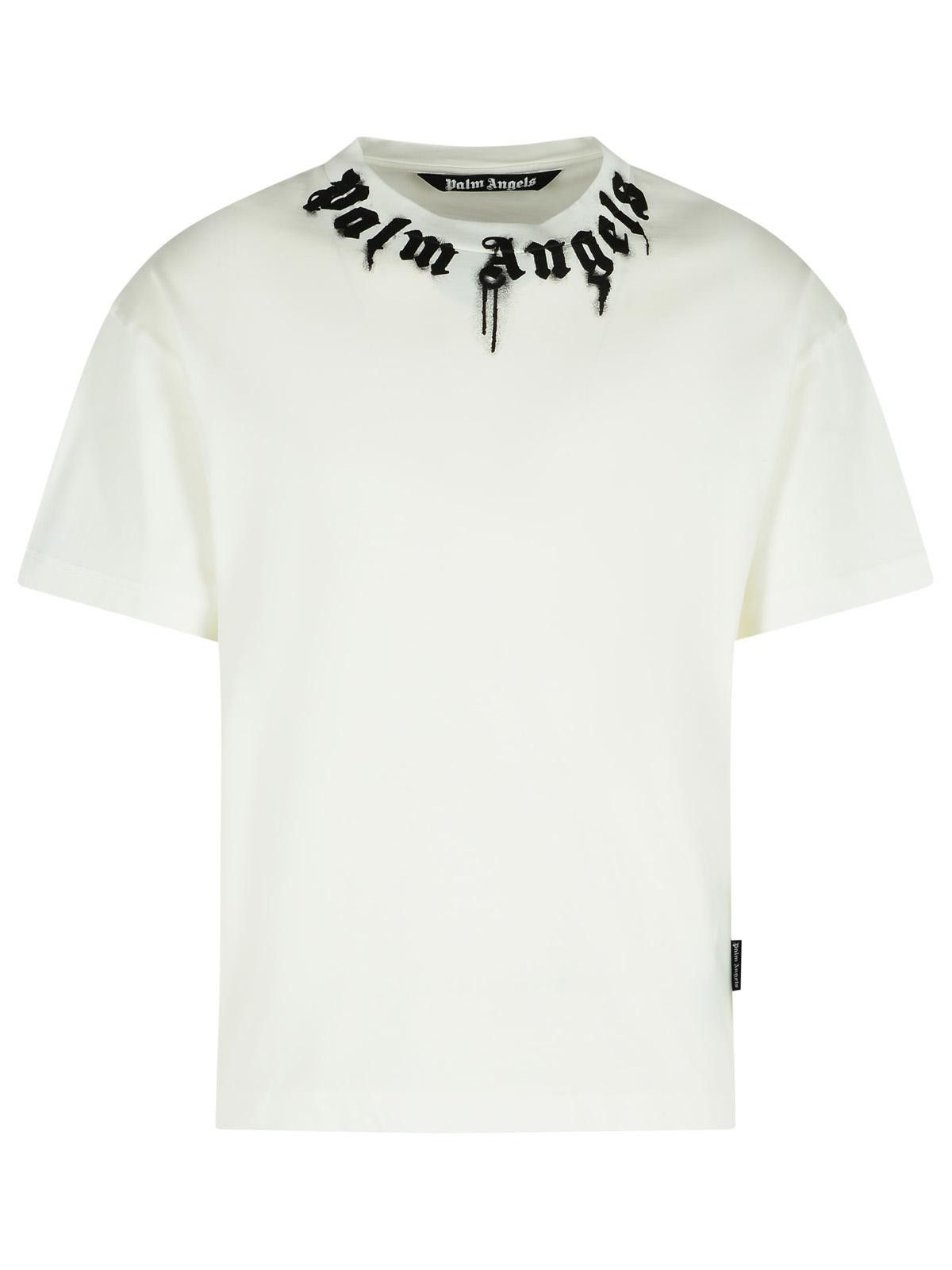 Palm Angels PALM ANGELS White Cotton T-Shirt Size US XL / EU 56 / 4 - 1 Thumbnail