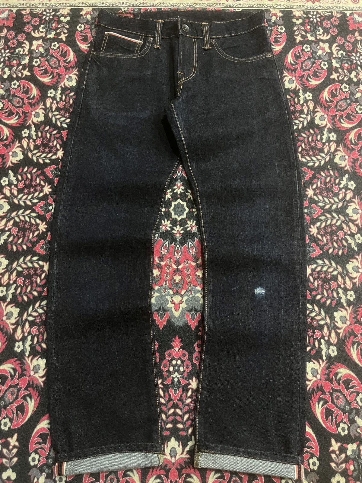 Edwin Edwin Made in Japan Raw Indigo Buckle Back Selvedge Jeans Size US 27 - 1 Thumbnail