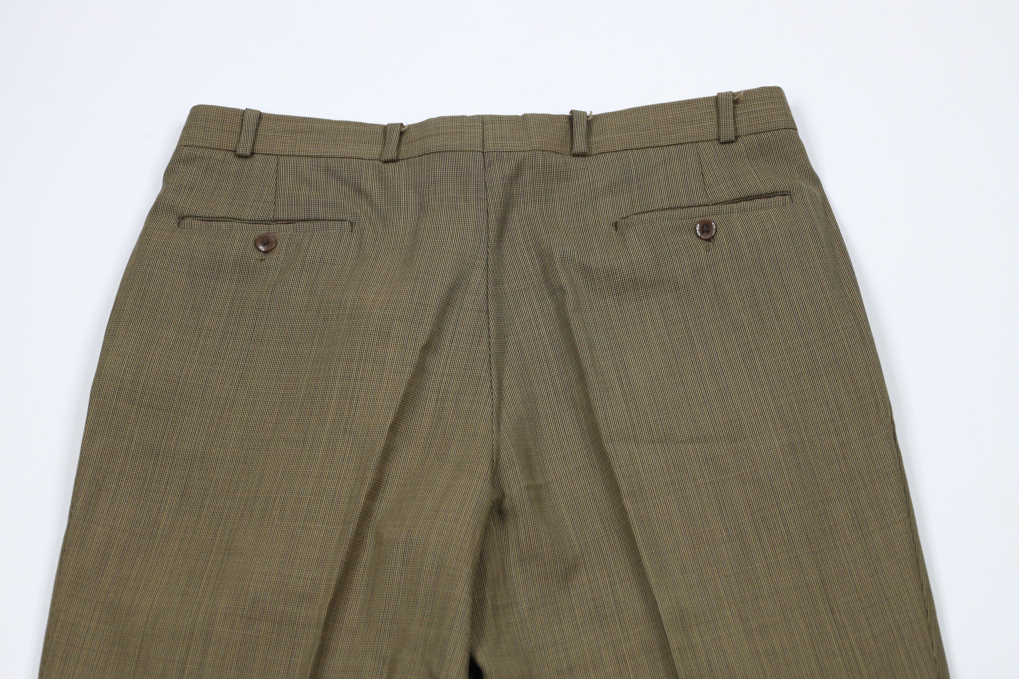 Ralph Lauren × Vintage Vintage 90s Ralph Lauren Pleated Wide Leg Chino Pants Beige Size US 36 / EU 52 - 11 Thumbnail