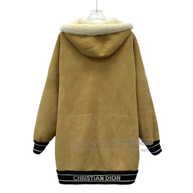 Dior Dior Colour-blocked wool leather bee embroidery hooded zip Size XS / US 0-2 / IT 36-38 - 2 Thumbnail