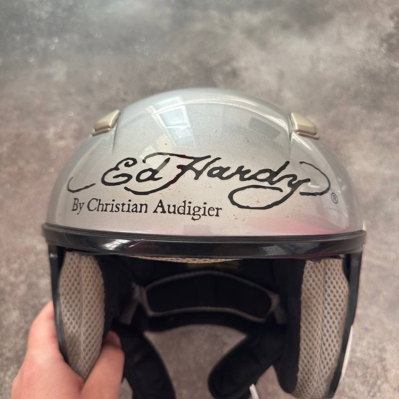 Ed Hardy Ed Hardy by Christian Audigier Vintage Motorcycle Helmet Size ONE SIZE - 8 Thumbnail