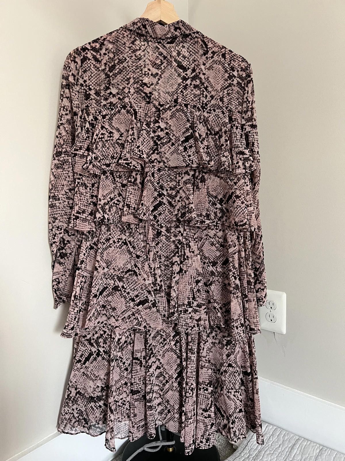 Other MISA Los Angeles Snake Print Ruffle Mini Dress - Made in USA Size M / US 6-8 / IT 42-44 - 4 Thumbnail