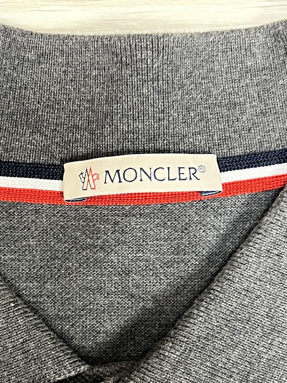 Moncler Moncler Polo Big Logo Rare Size US L / EU 52-54 / 3 - 13 Thumbnail