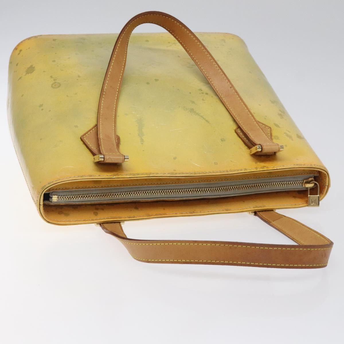 Louis Vuitton LOUIS VUITTON Monogram Vernis Houston Hand Bag Gris M91053 Size ONE SIZE - 6 Thumbnail