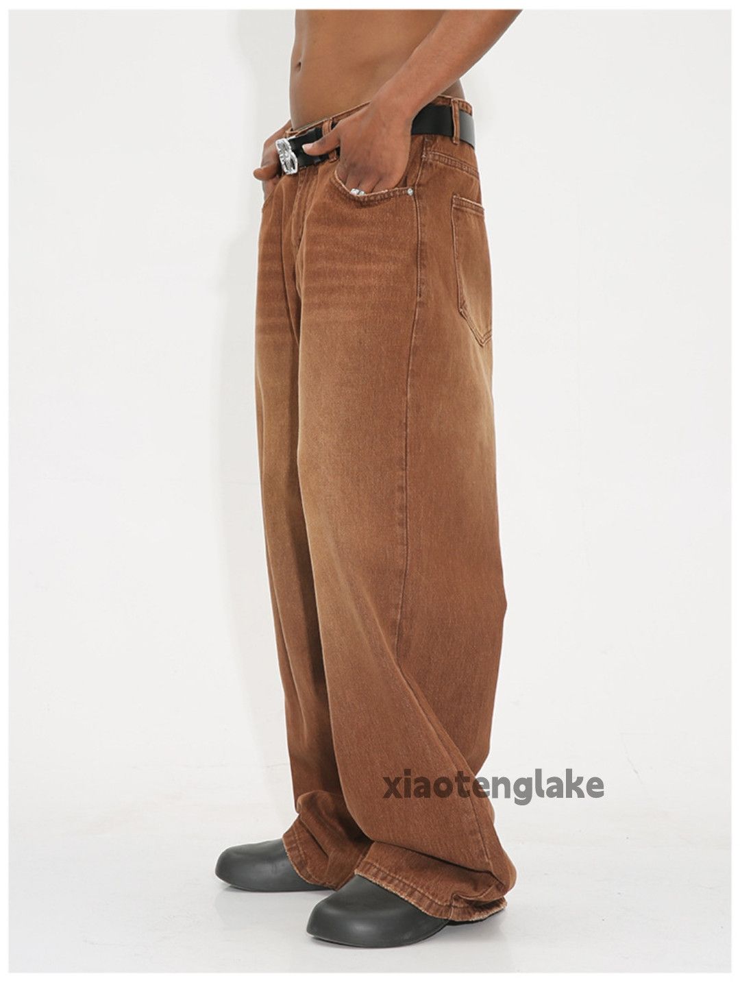 Jean Unisex outdoor utility loose baggy skate hiphop jeans Size US 30 / EU 46 - 2 Thumbnail