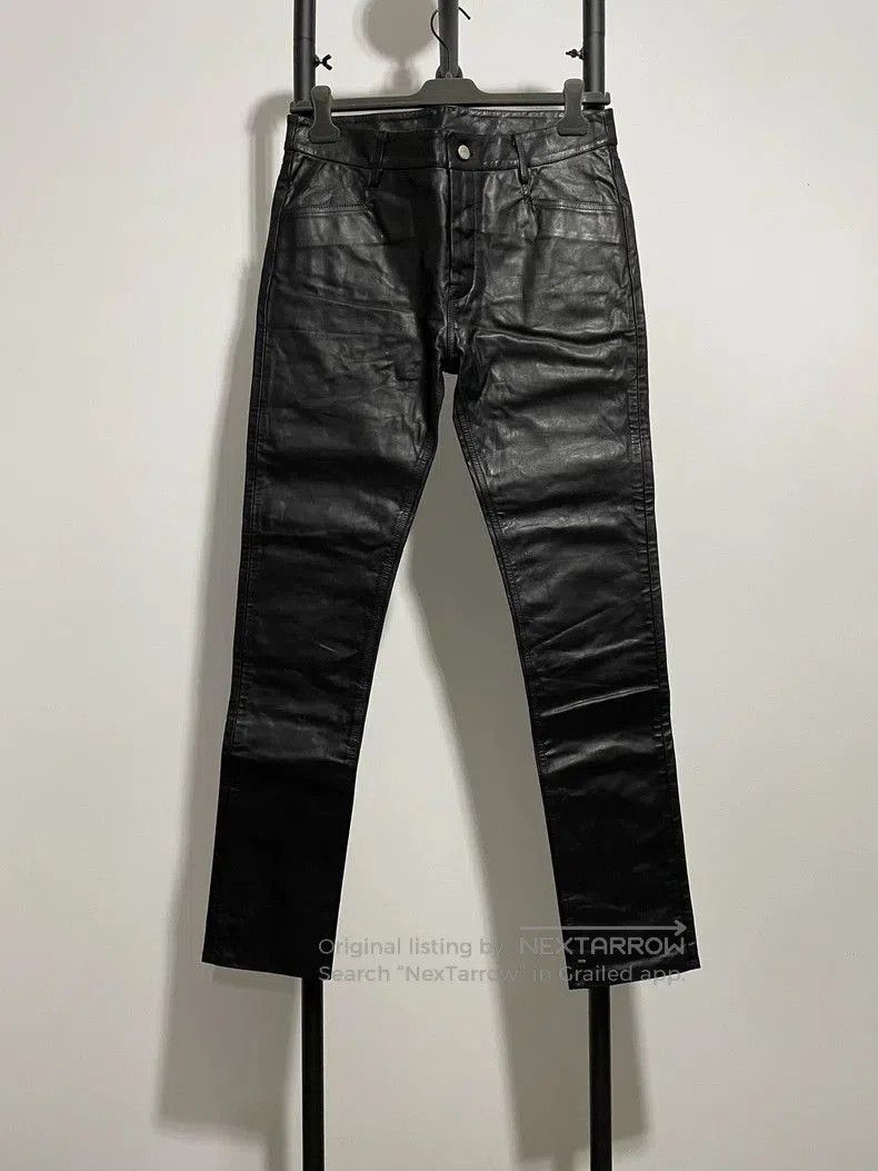 Rick Owens Leather Pants for Men.