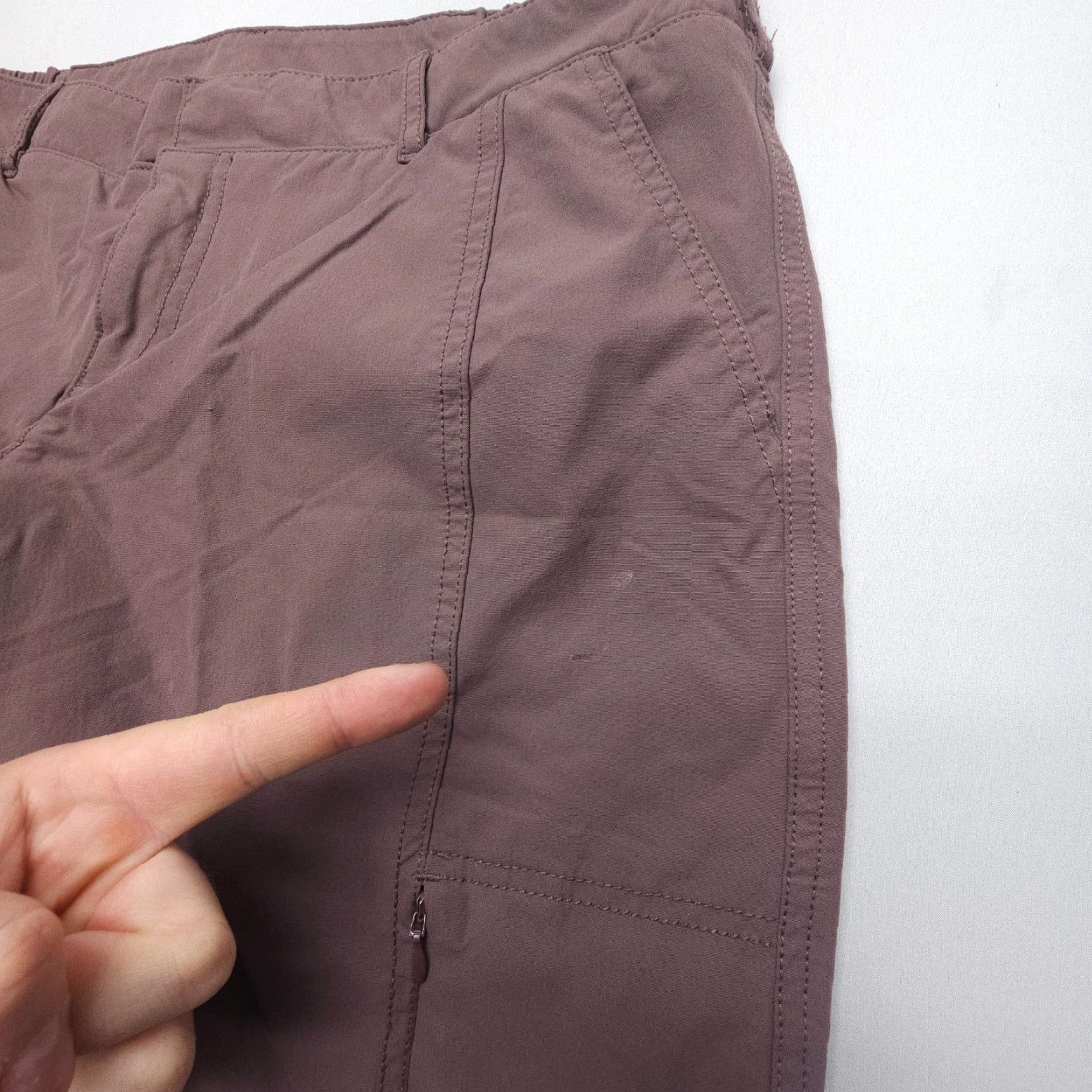 Vintage Kirkland Signature Pants Casual Travel 33 x 25 Pink Stretch Cropped Regular WOMEN Size 24" / US 00 / IT 34 - 3 Thumbnail