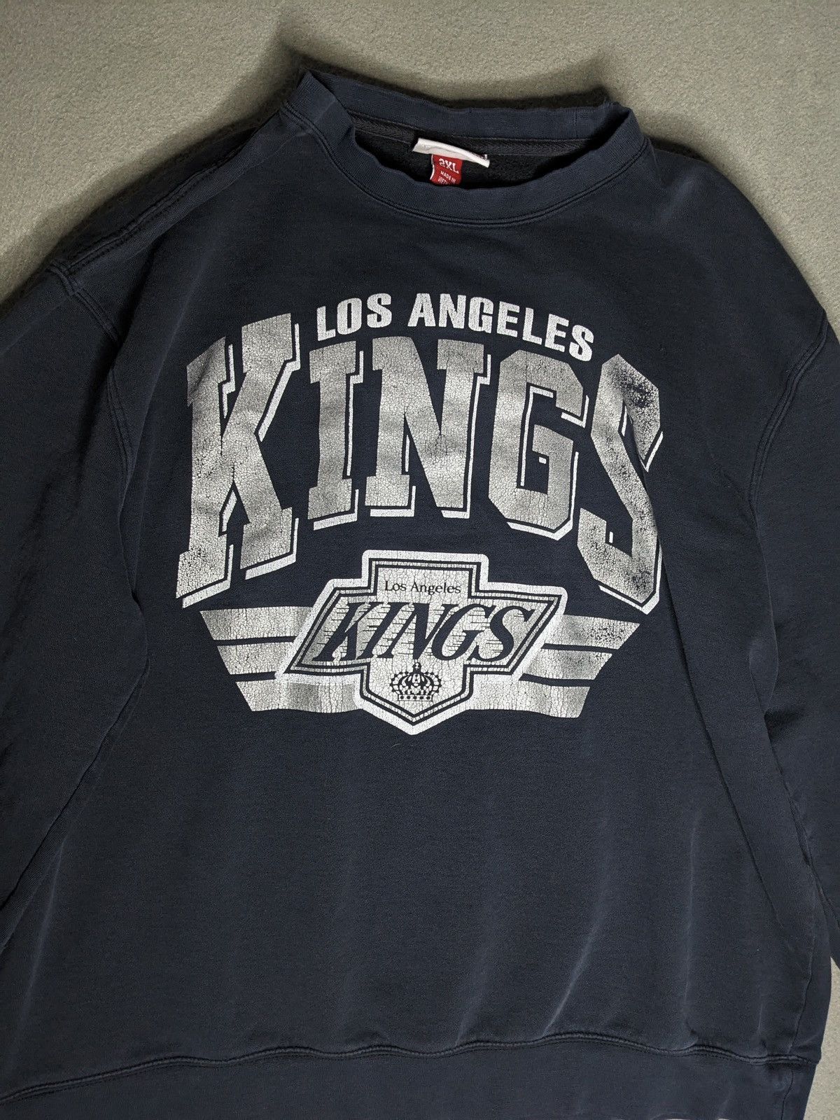 Mitchell & Ness Mitchell Ness Los Angeles Kings Arch Logo Sweater 2XL Black Size US XXL / EU 58 / 5 - 3 Thumbnail