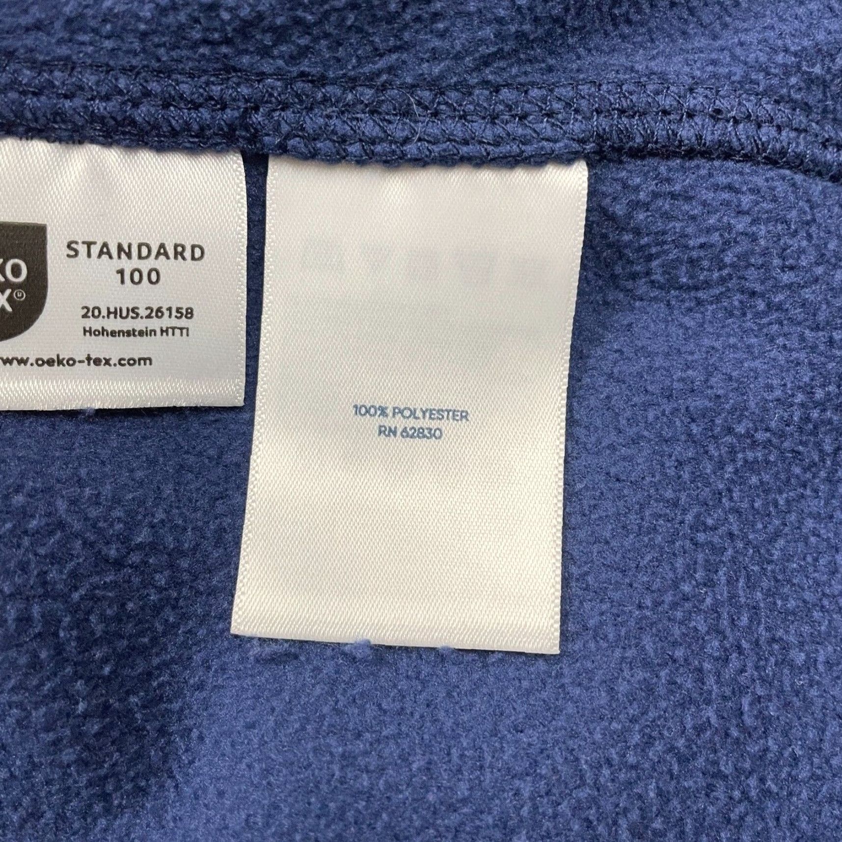 Lands' End Lands' End Oeko Tex Fleece Jacket Womens Small Blue 1/4 Zip High Neck Outdoor Jacket Size S / US 4 / IT 40 - 7 Thumbnail