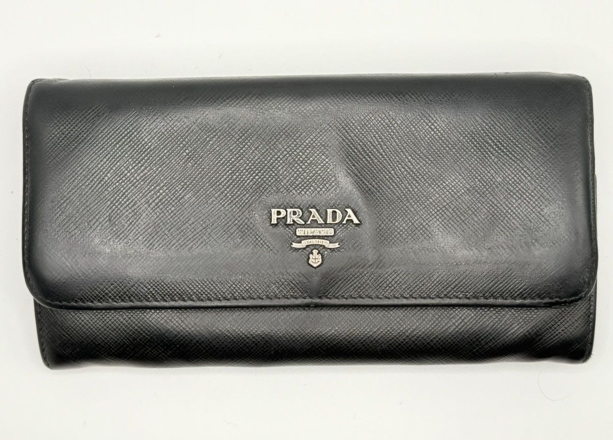 Prada Vintage Prada Leather Wallet Size ONE SIZE - 1 Thumbnail