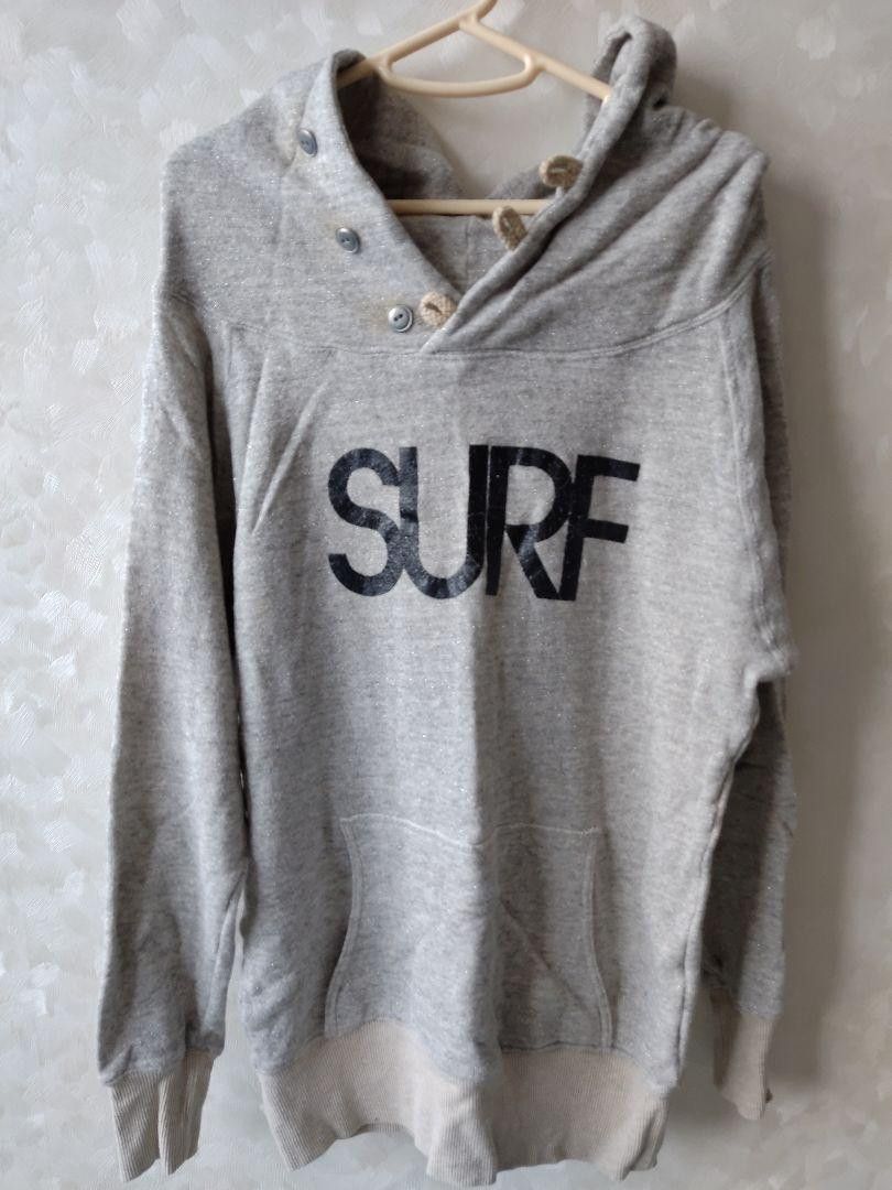 image of Kapital Raglan "surf" Hoodie in Grey, Men's (Size Medium)