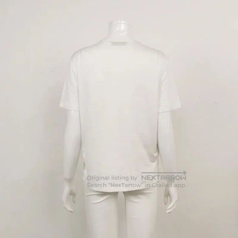 Other Prada White Cotton Logo Embroidered T-Shirt. Size XS / US 0-2 / IT 36-38 - 2 Thumbnail